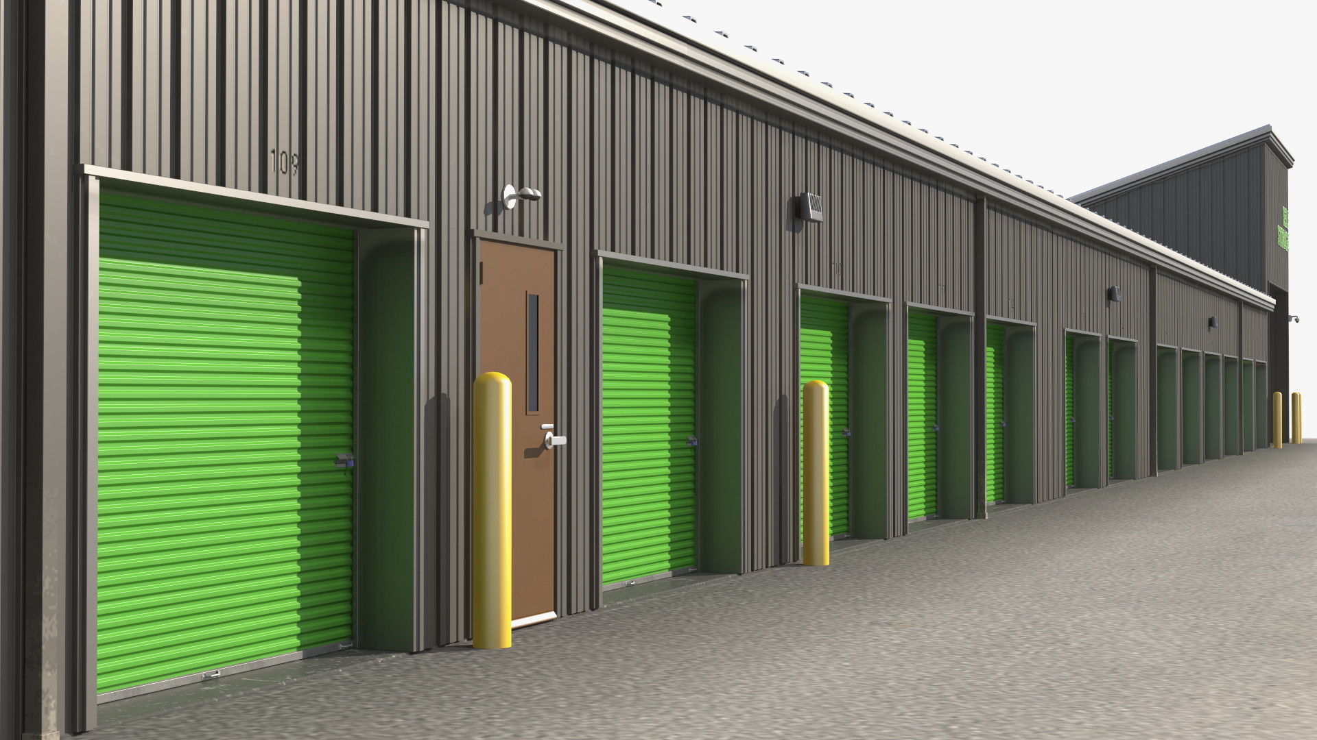Self Storage Steel Building 3D