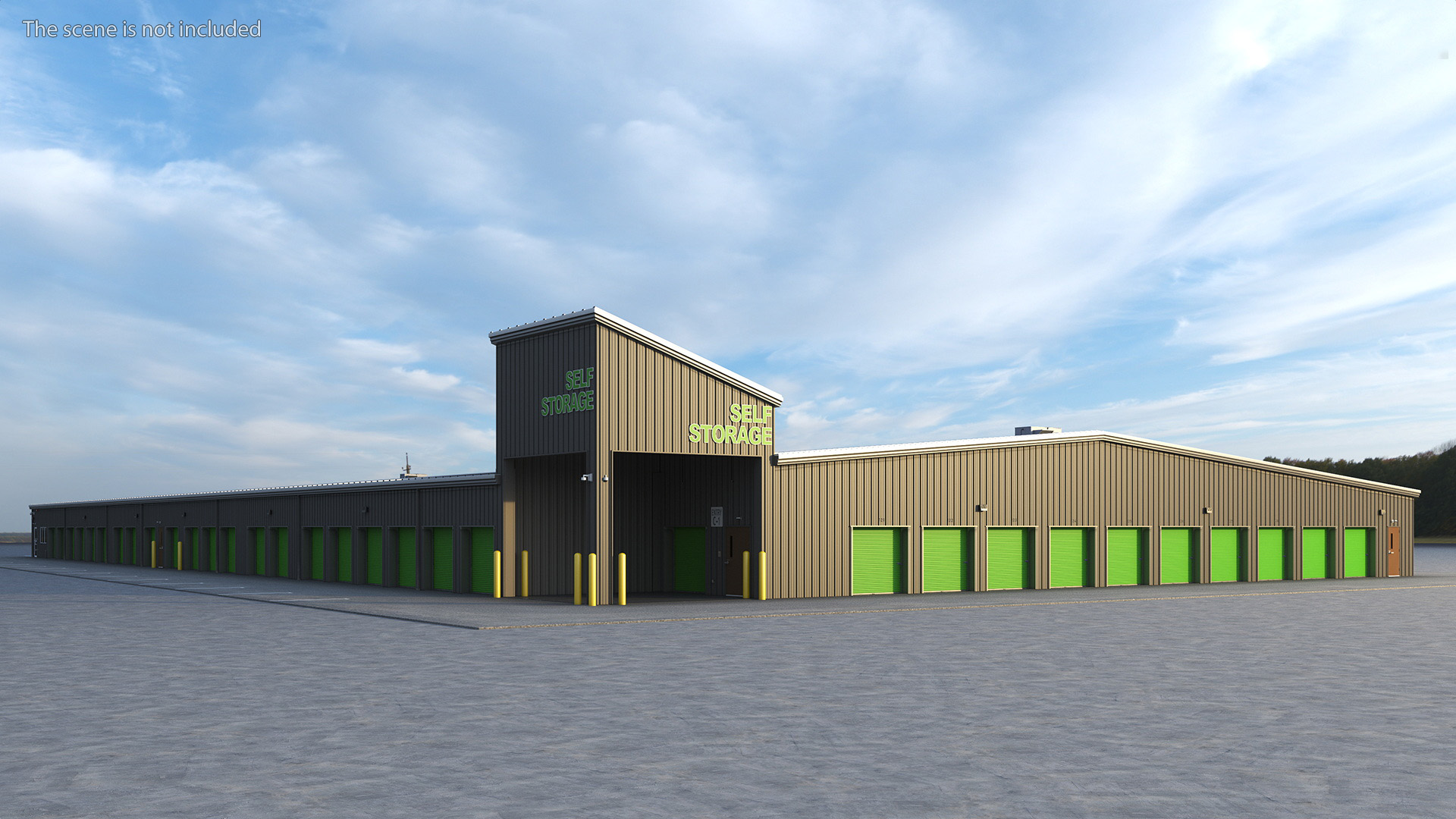 Self Storage Steel Building 3D