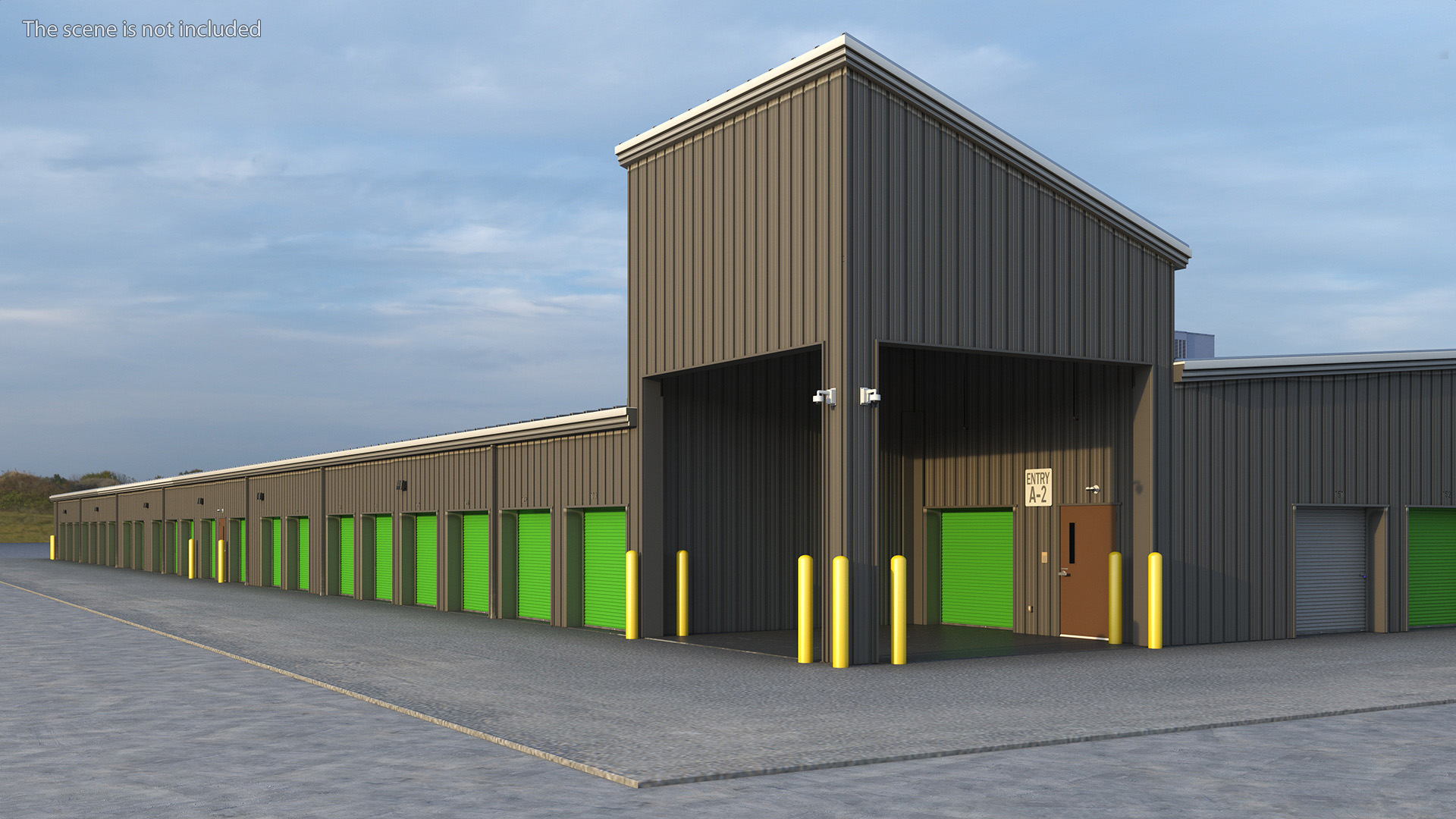 Self Storage Steel Building 3D