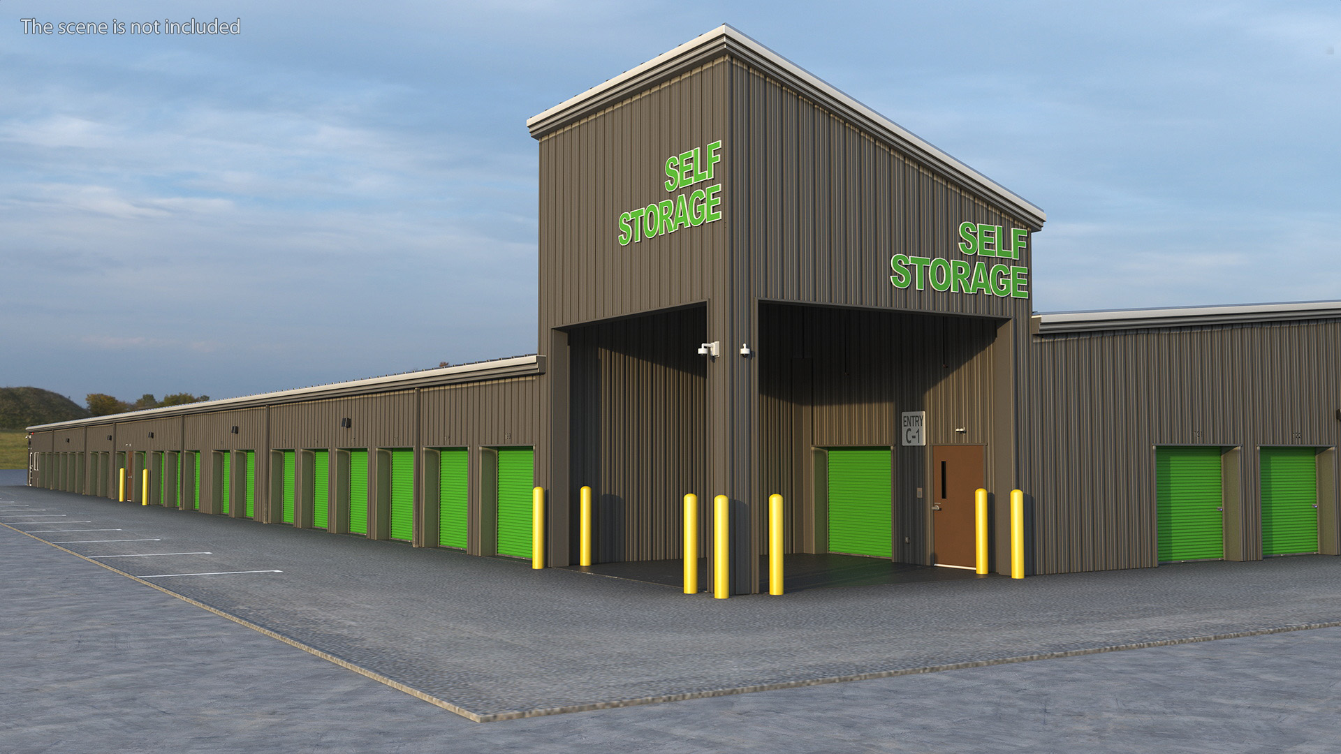 Self Storage Steel Building 3D