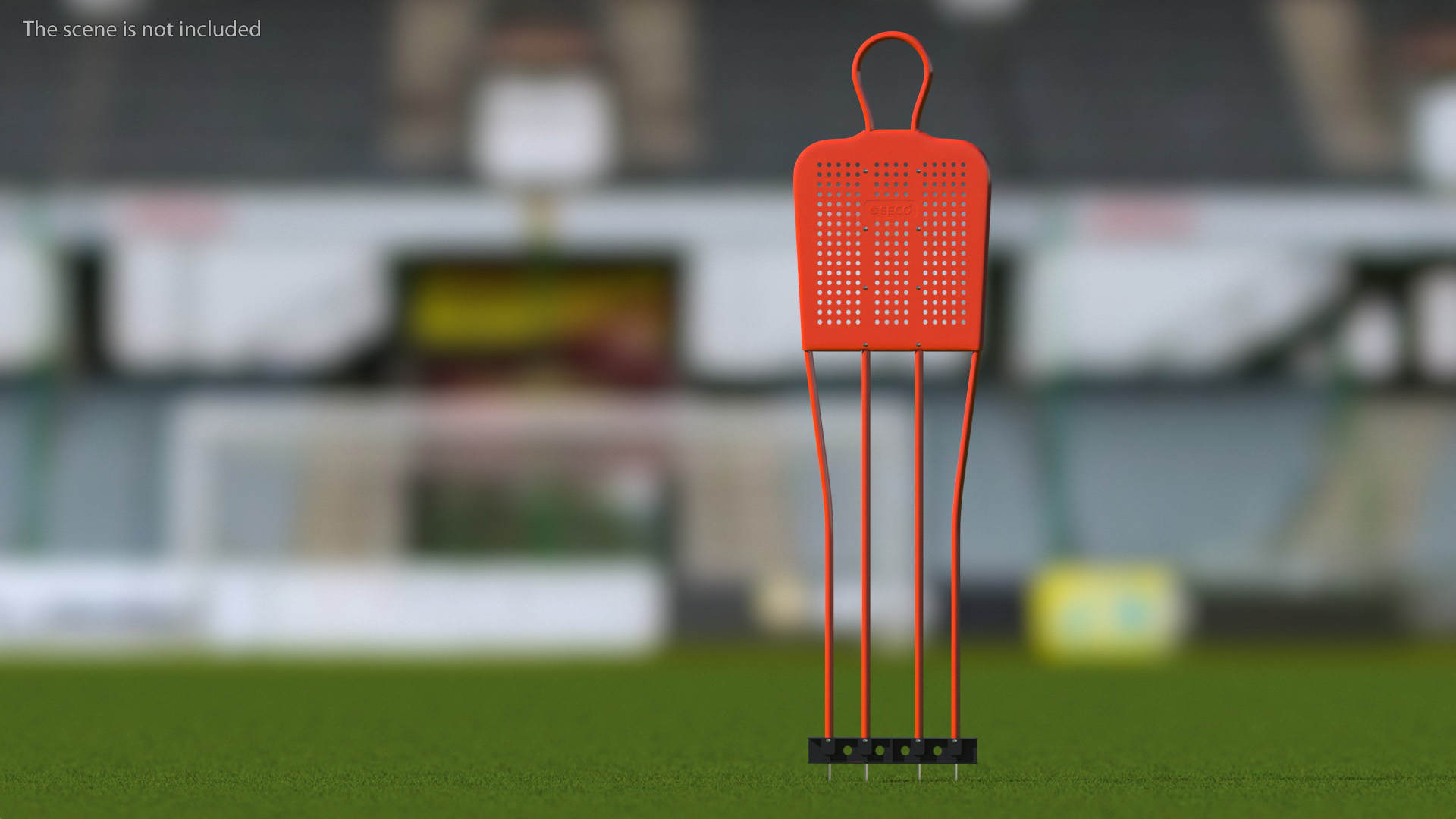Football Training Dummy Red 3D