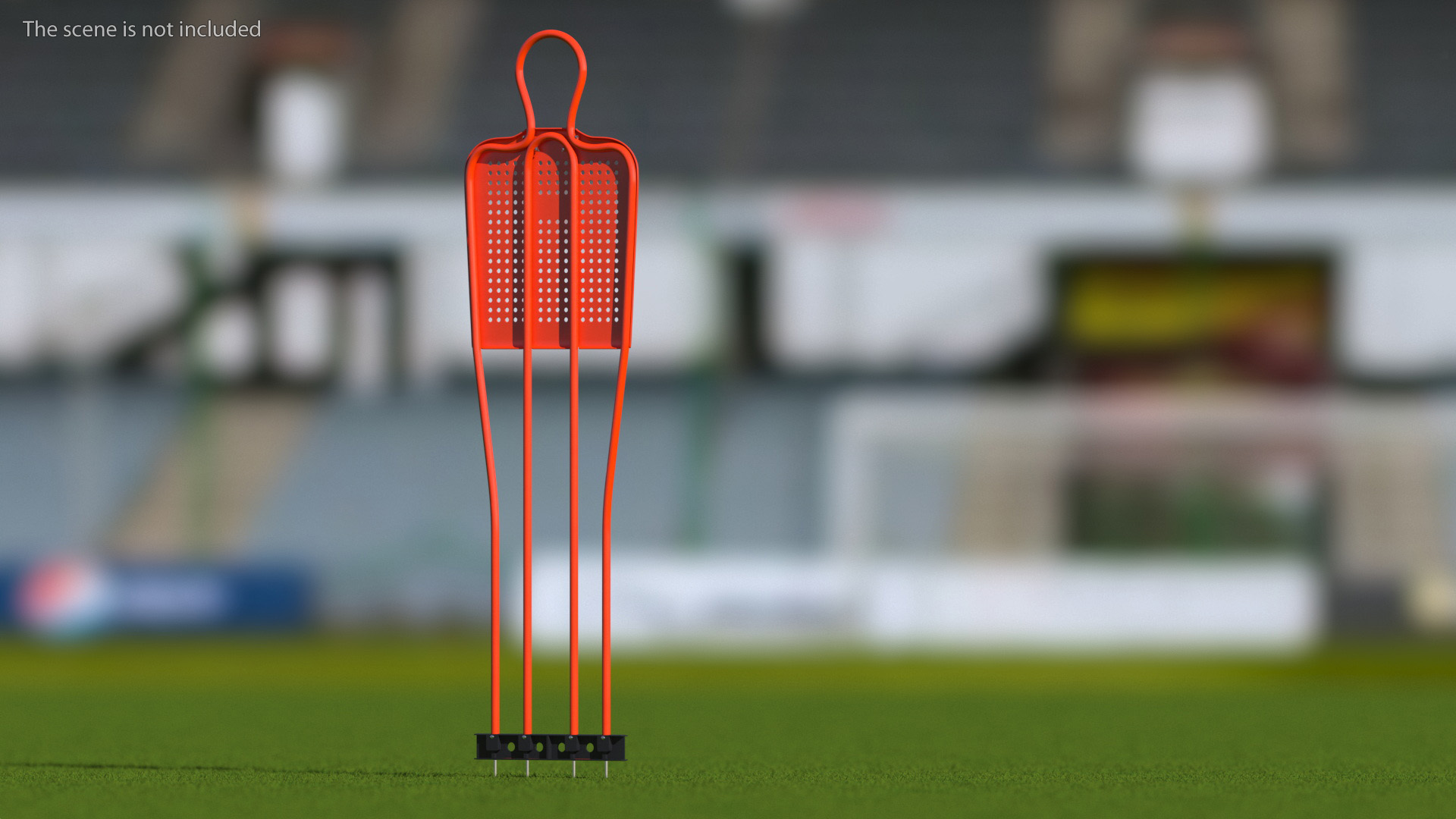 Football Training Dummy Red 3D
