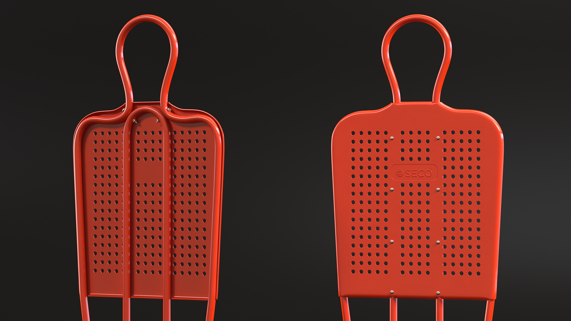 Football Training Dummy Red 3D