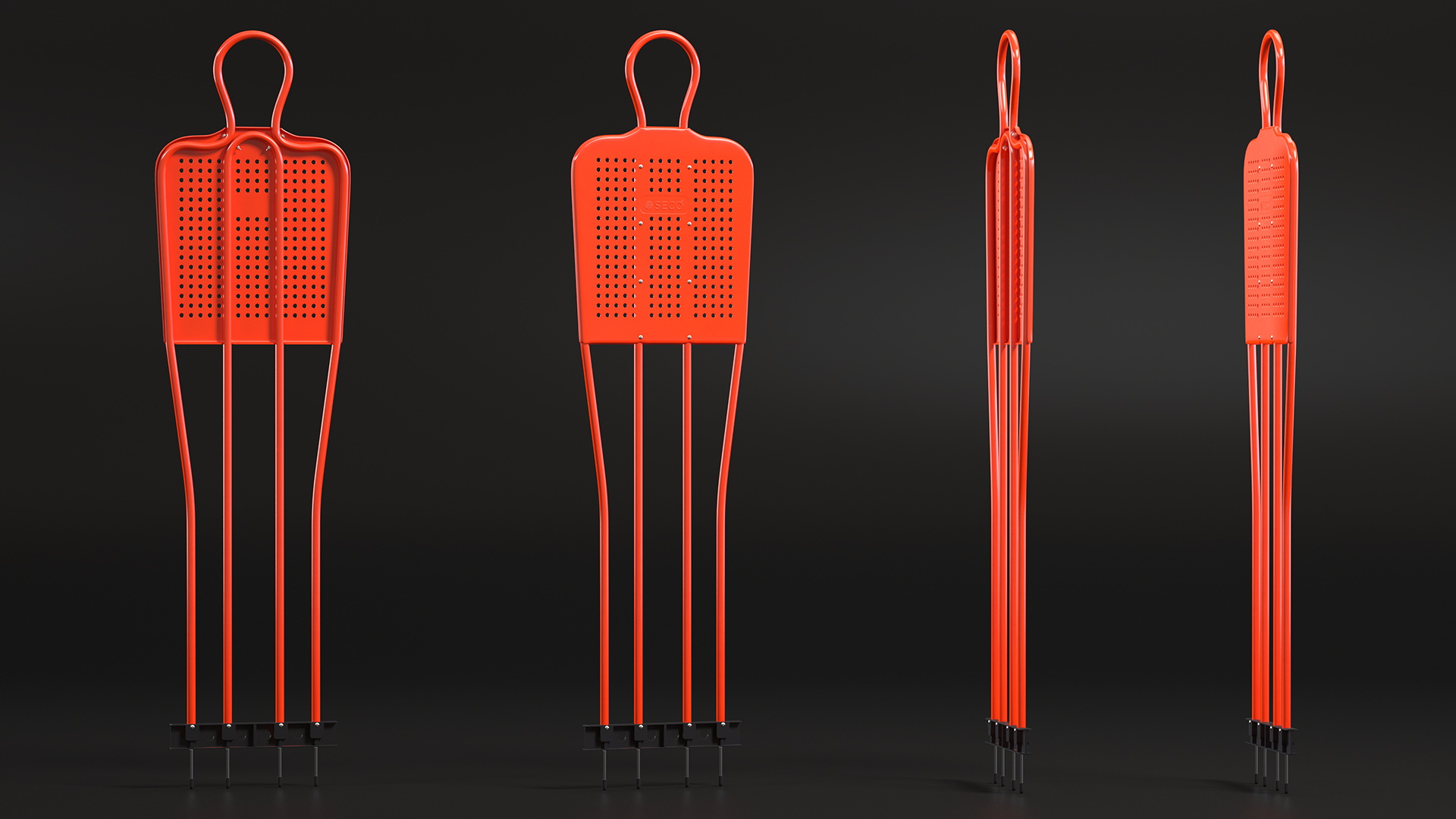 Football Training Dummy Red 3D