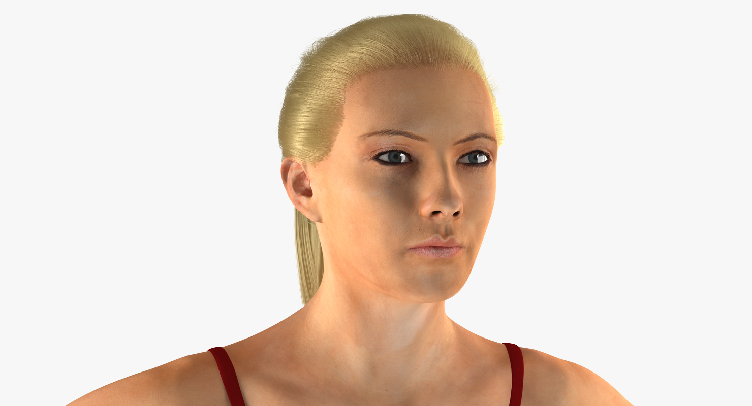 Female Figure Skater Pose 2 3D