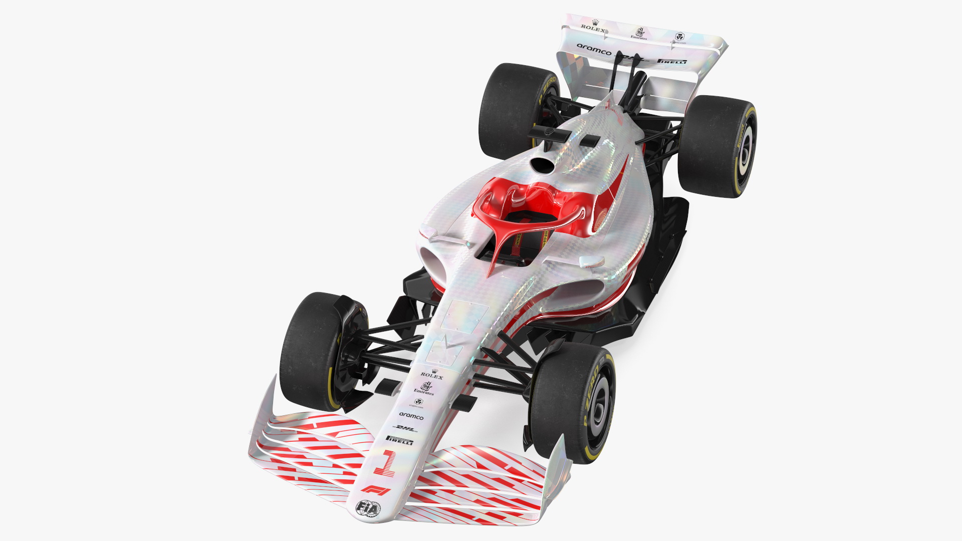 Formula 1 2022 White Livery 3D