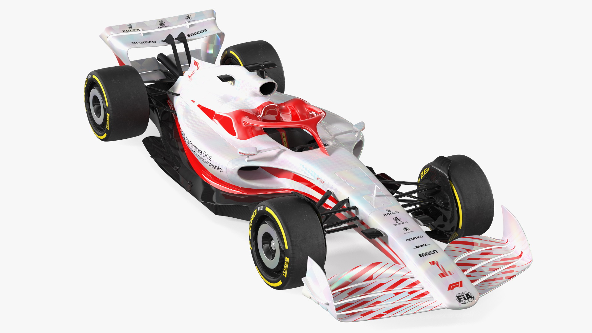 Formula 1 2022 White Livery 3D