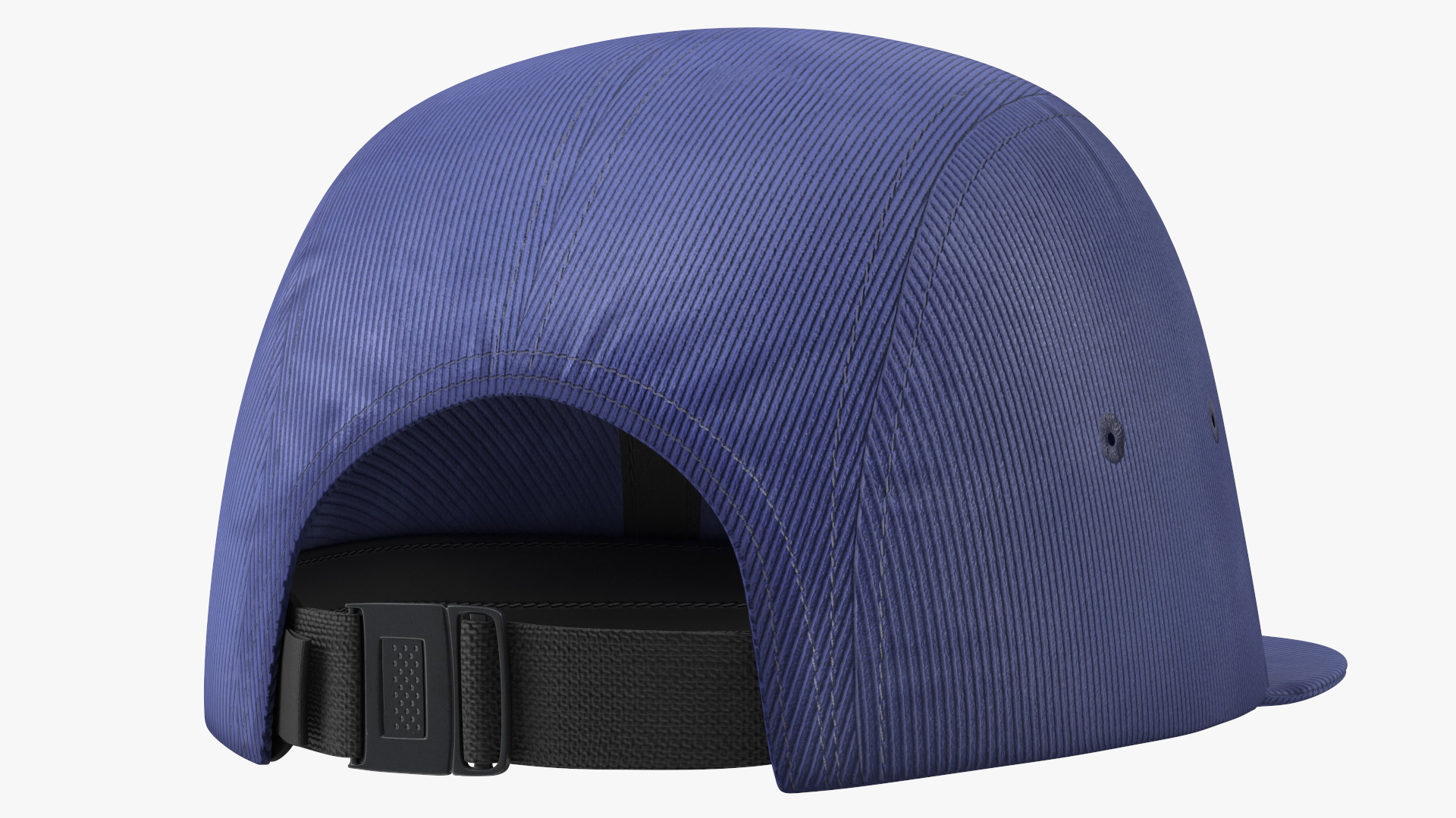 3D Flat Brim 5 Panel Hat Dark Blue