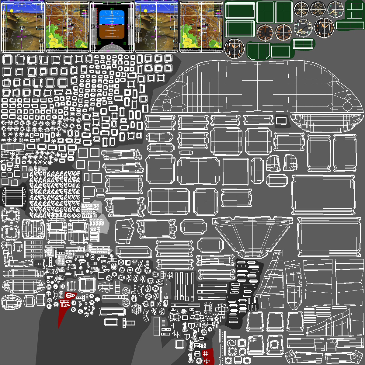 Medium Sized Business Jet with Interior Generic 3D