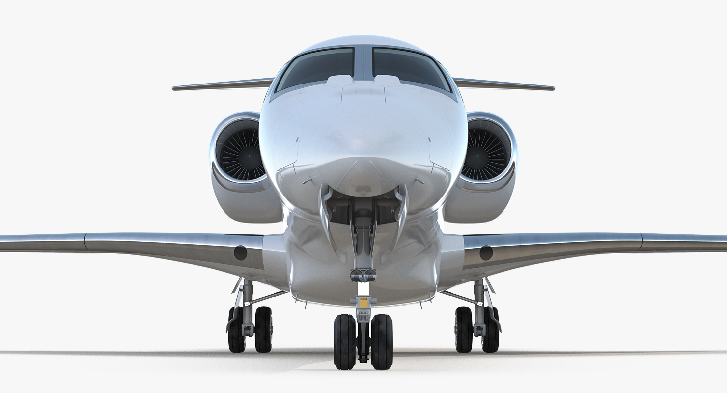 Medium Sized Business Jet with Interior Generic 3D