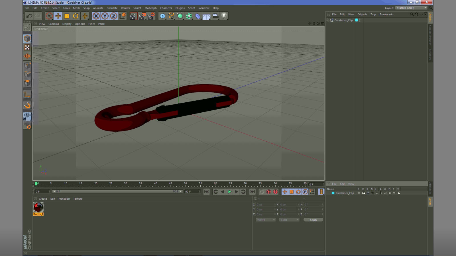 Carabiner Clip 3D model