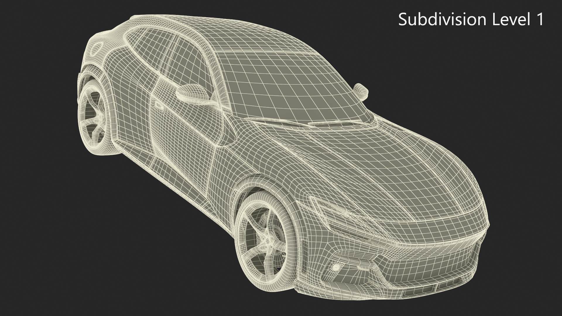 3D model Extreme Sports Crossover Car Violet