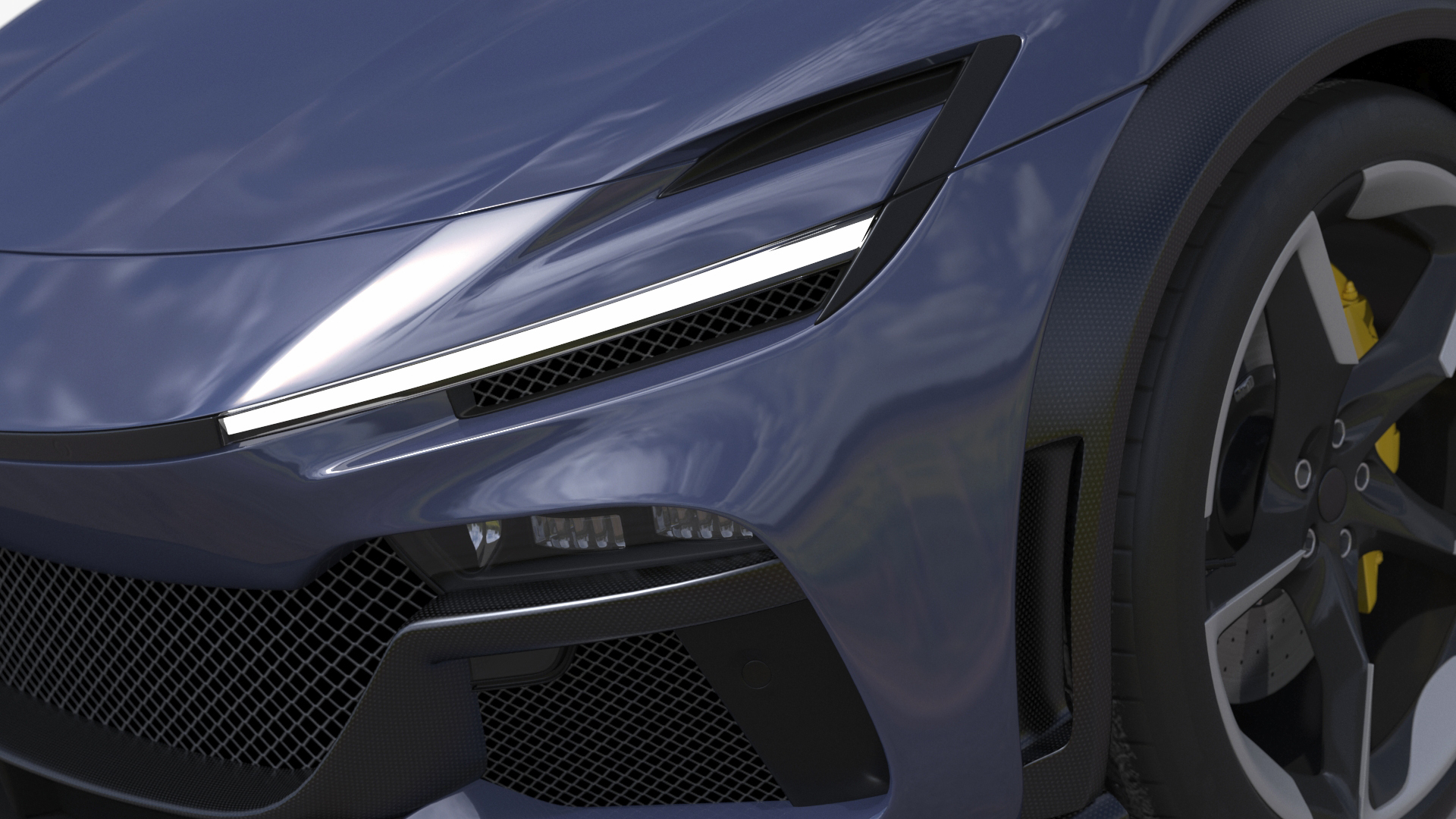 3D model Extreme Sports Crossover Car Violet