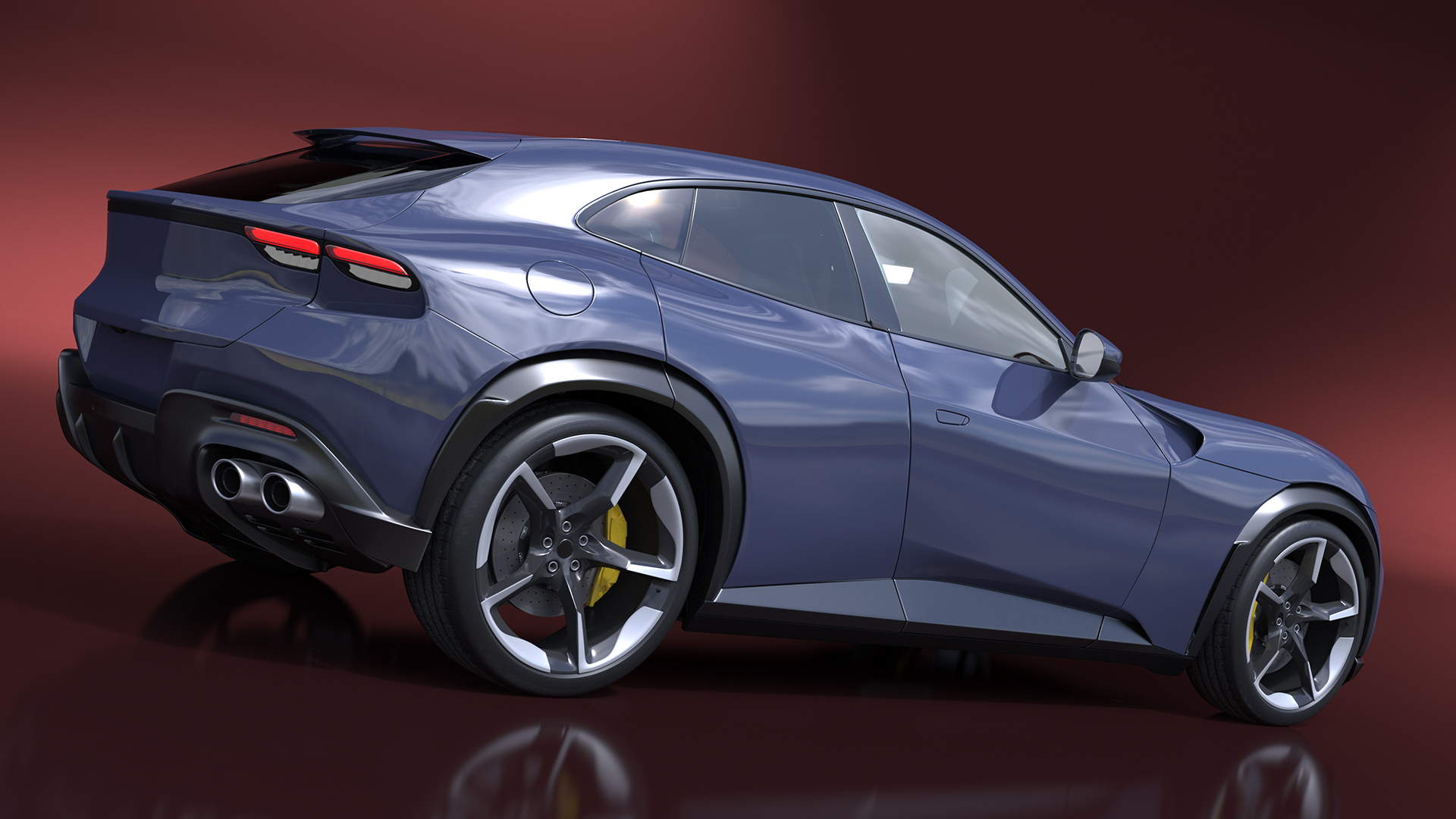 3D model Extreme Sports Crossover Car Violet