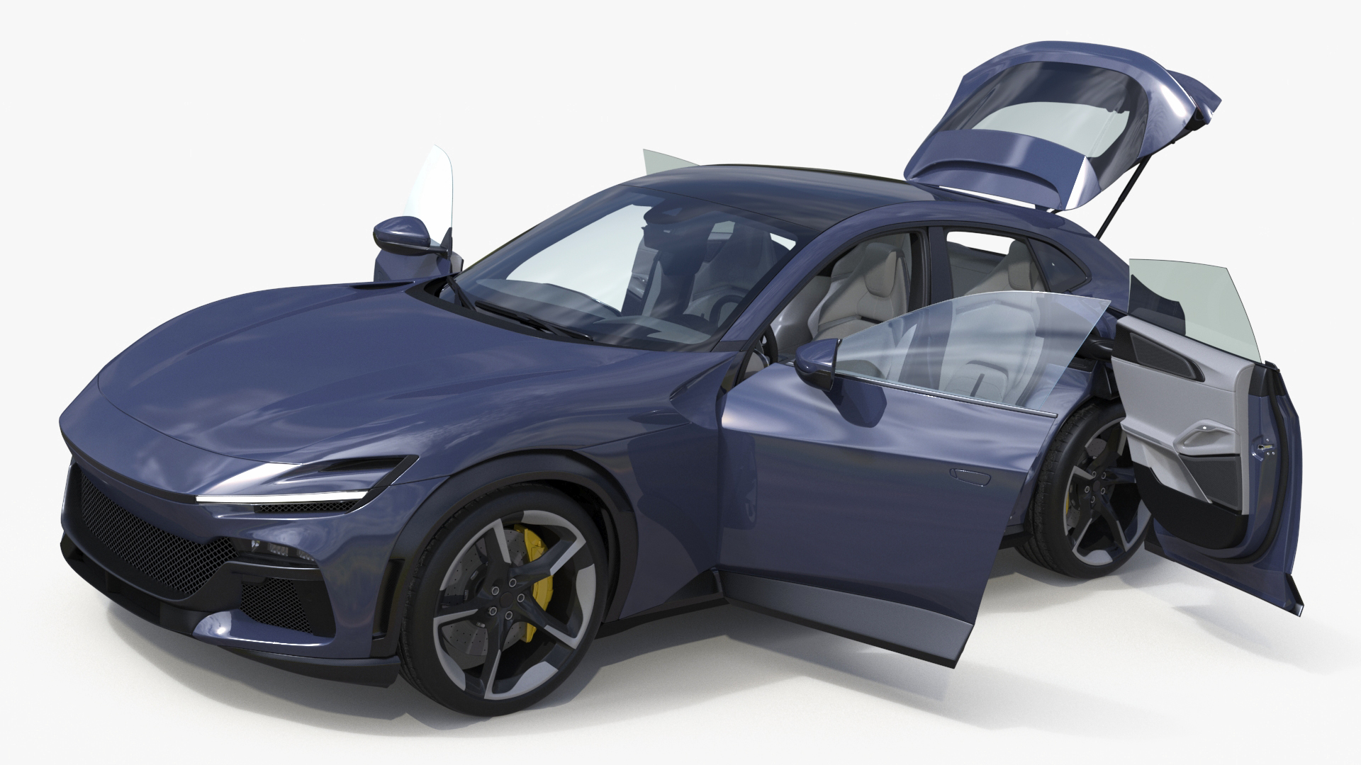 3D model Extreme Sports Crossover Car Violet
