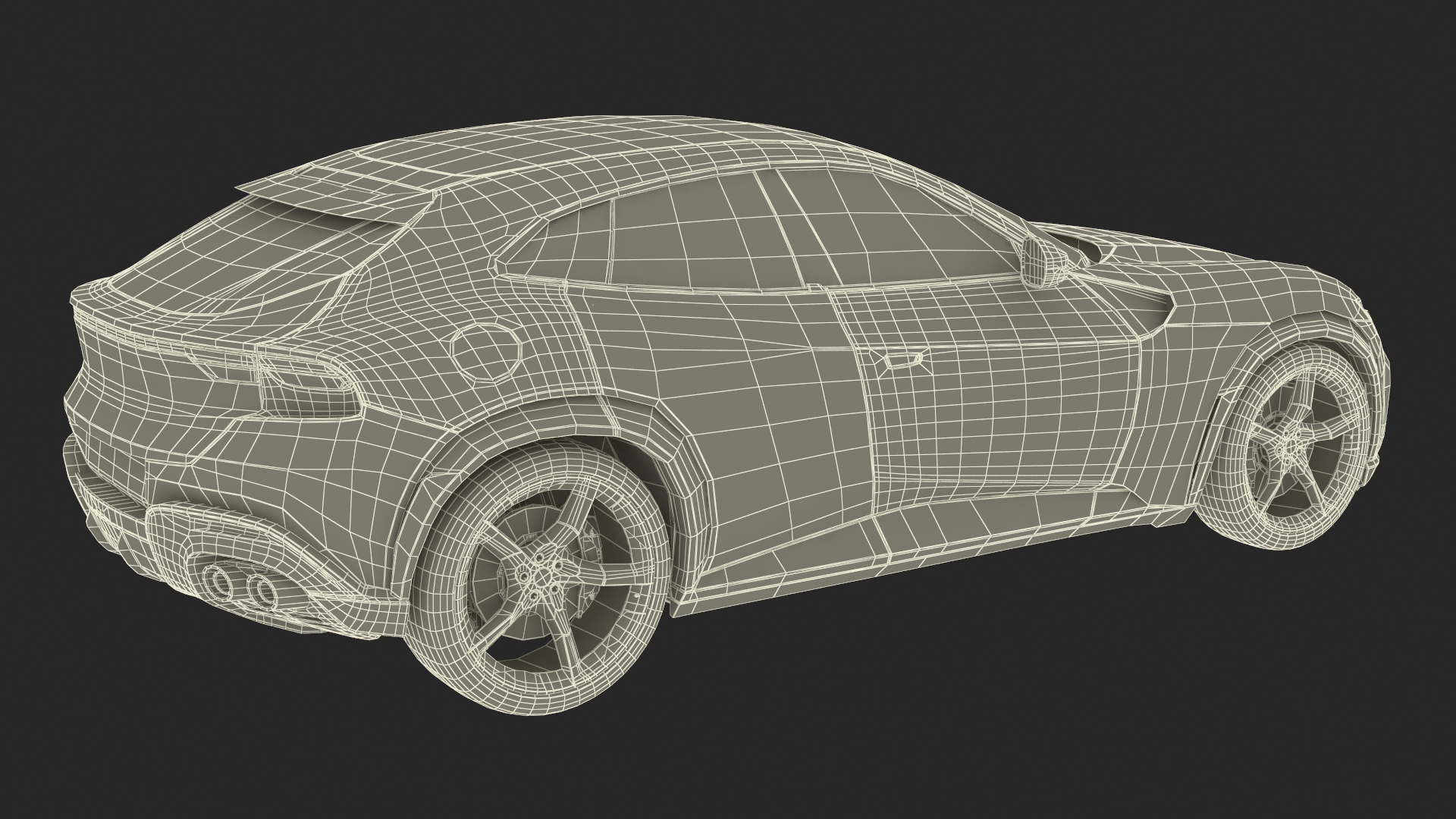 3D model Extreme Sports Crossover Car Violet