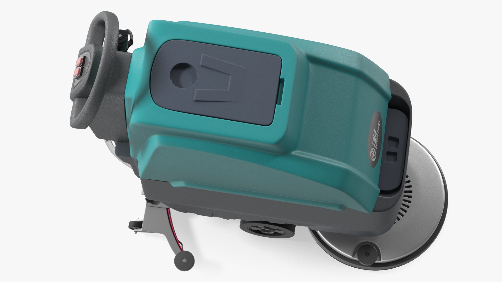 3D model Professional Floor Cleaning Machine Turquoise