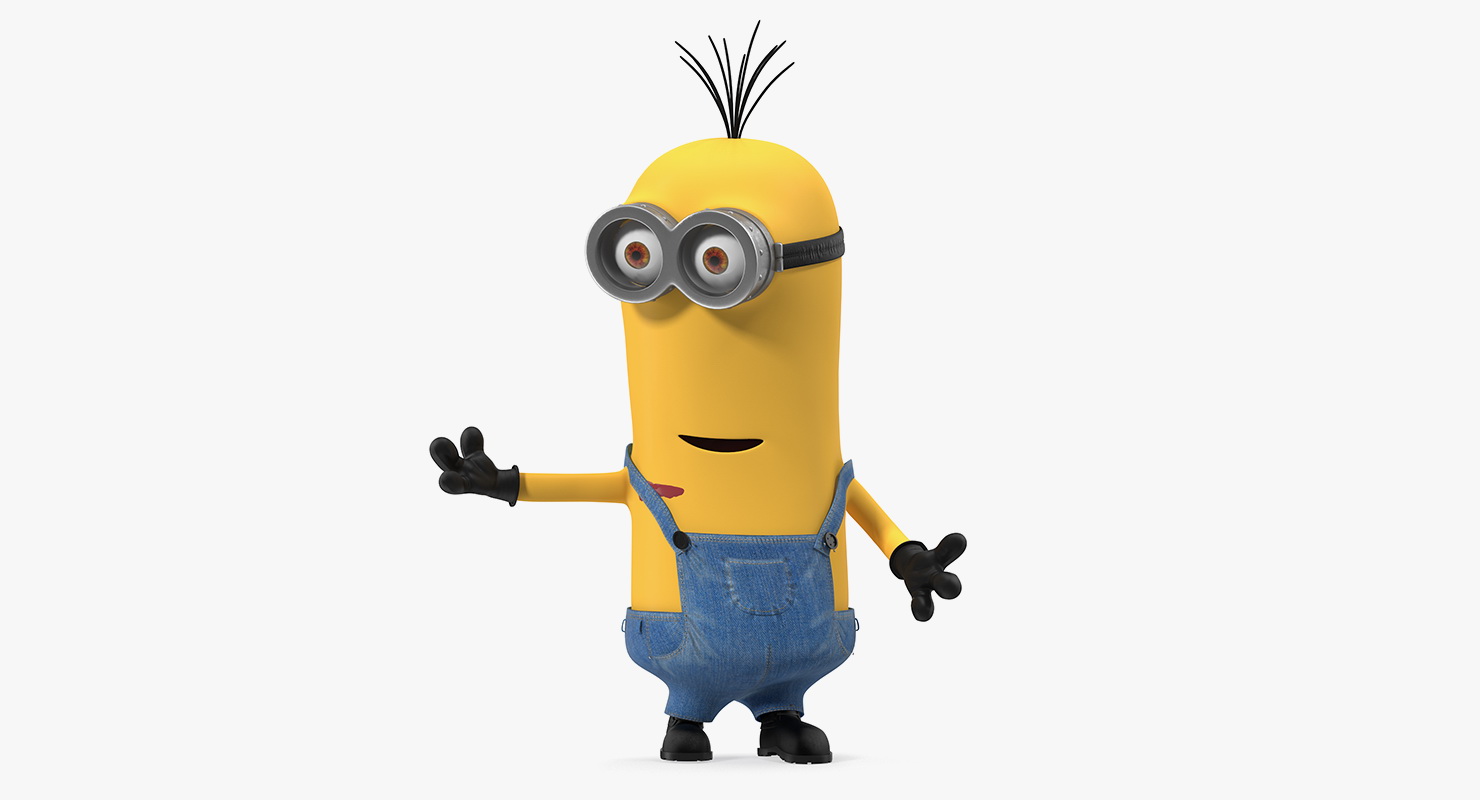 Tall Two Eyed Minion Rigged 3D