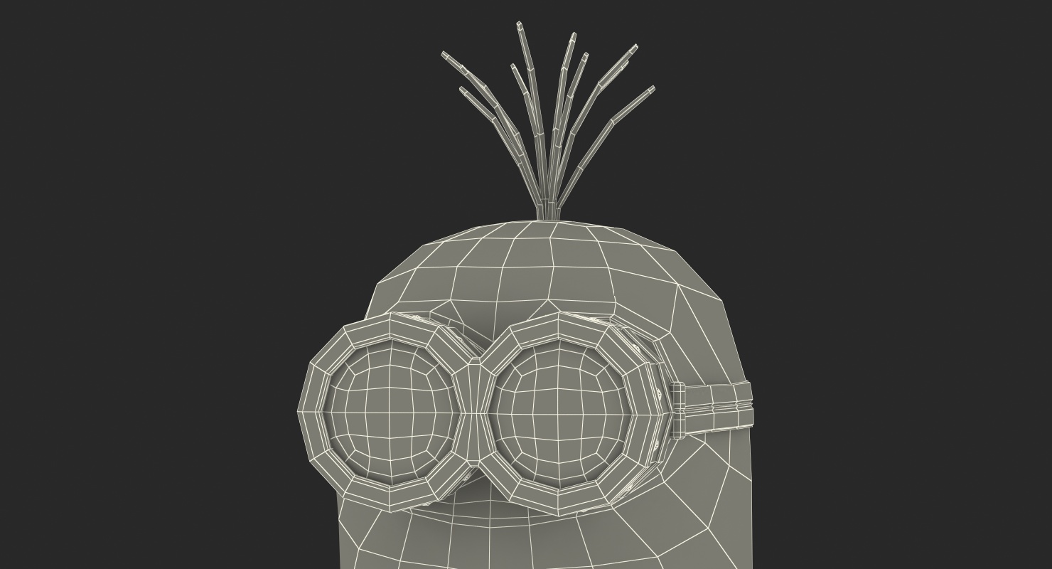 Tall Two Eyed Minion Rigged 3D