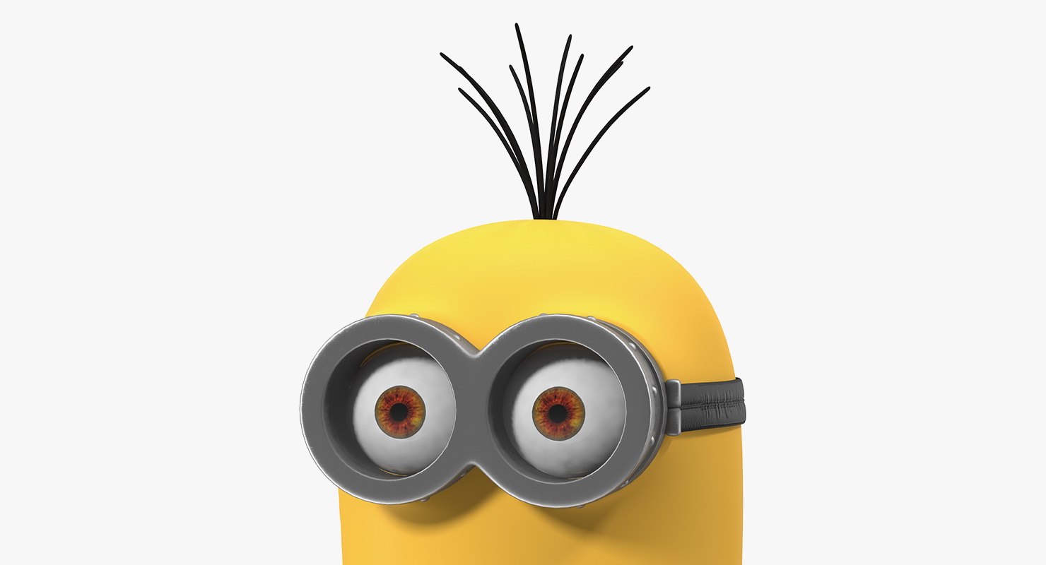 Tall Two Eyed Minion Rigged 3D