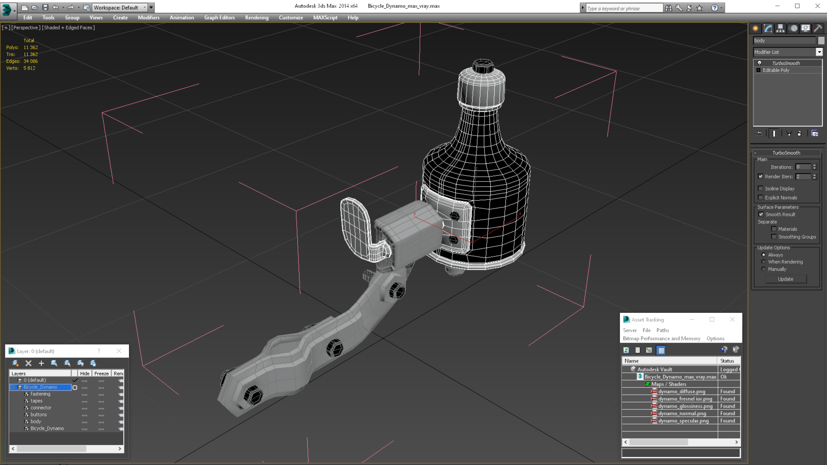 Bicycle Dynamo 3D model