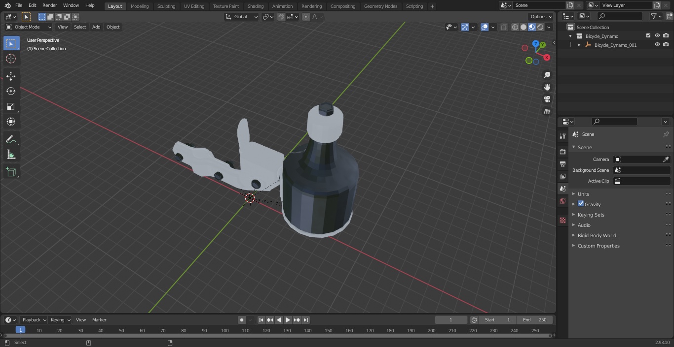 Bicycle Dynamo 3D model