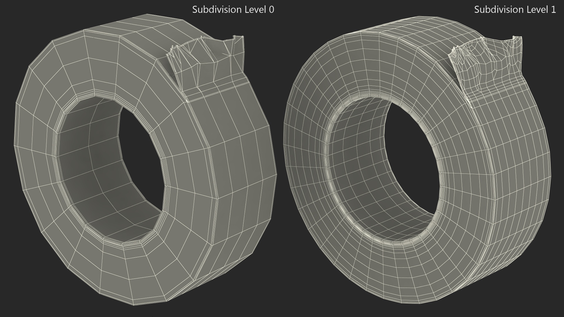 Realistic Duct Tape Roll 3D model