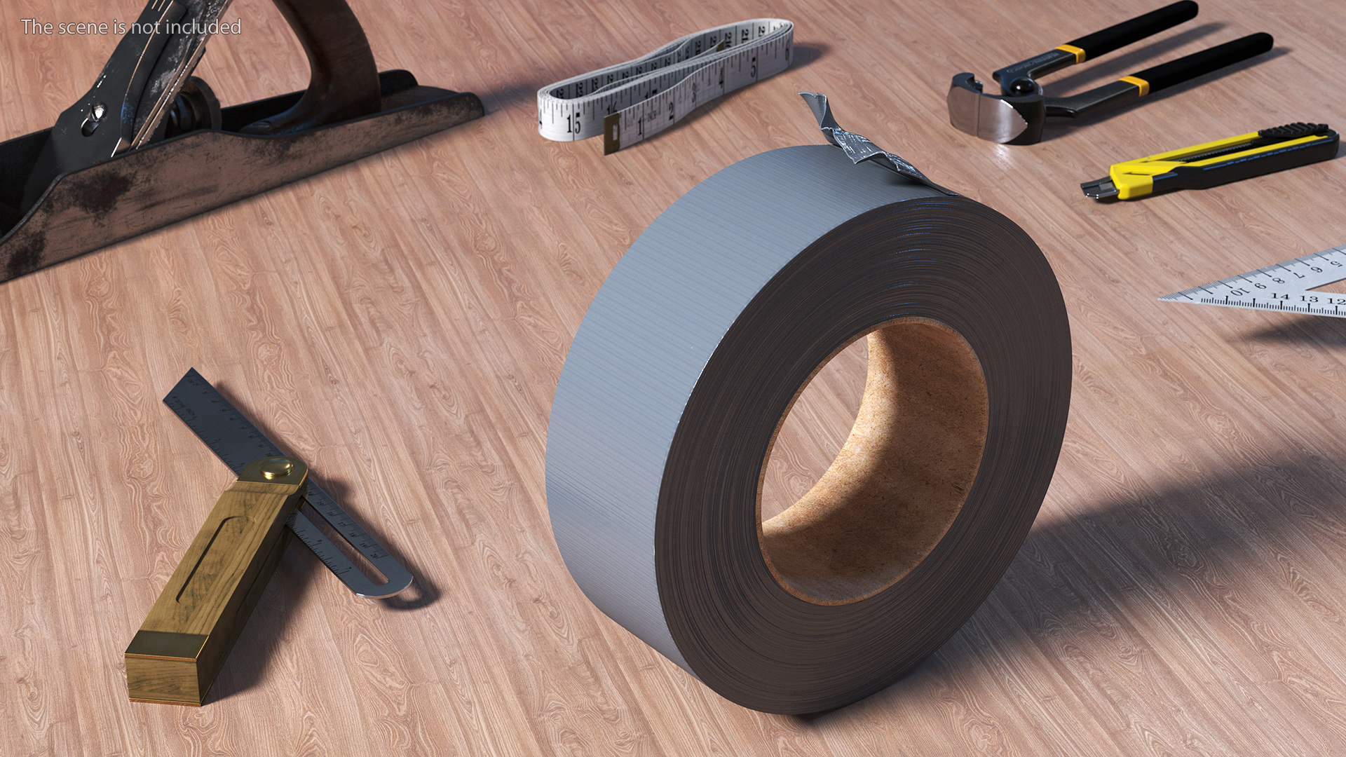 Realistic Duct Tape Roll 3D model