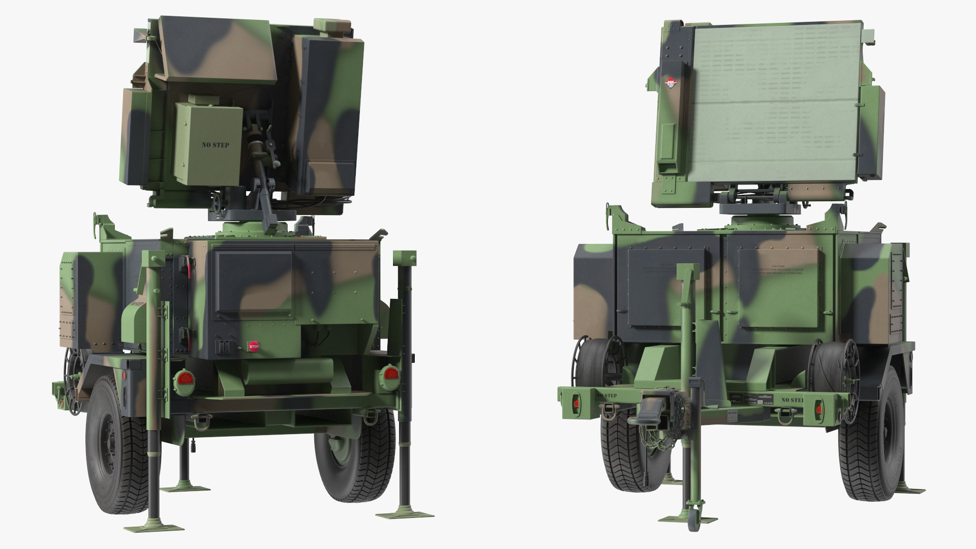 MPQ-64 Sentinel Radar Green Camo 3D