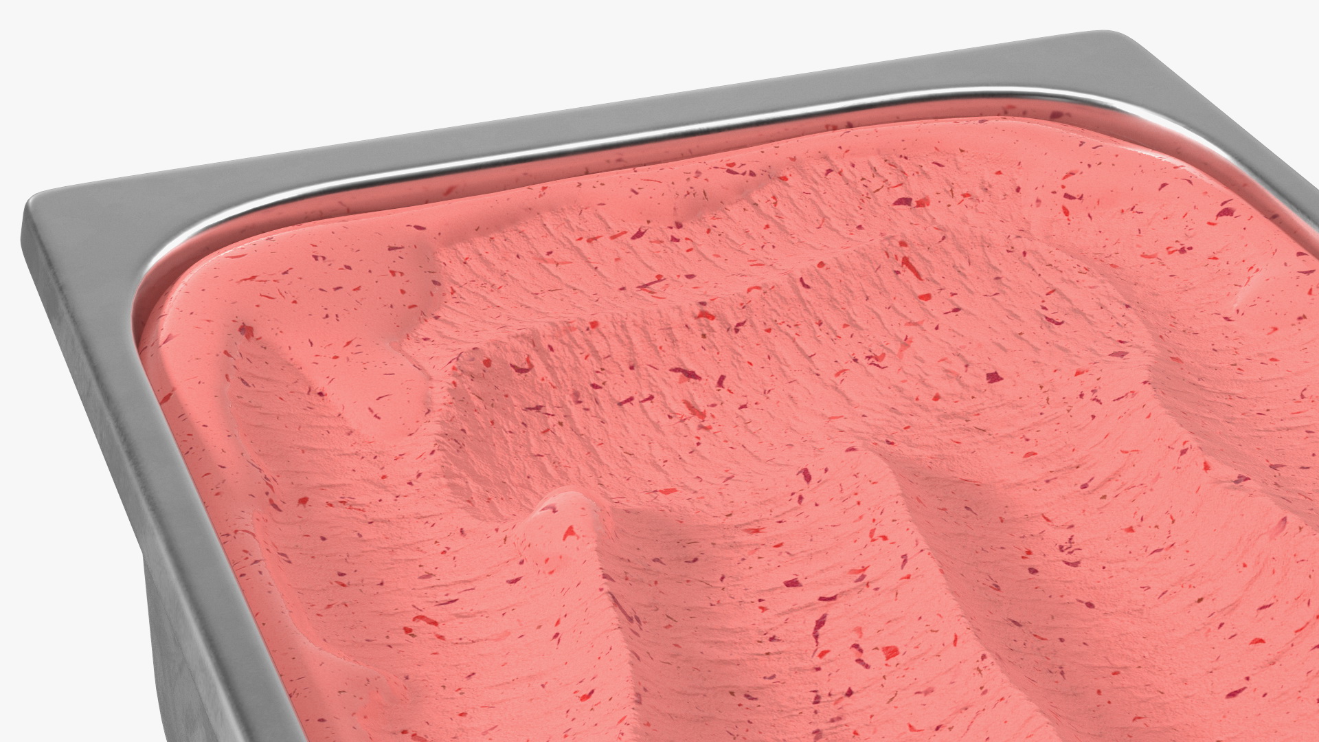 3D model Strawberry Ice Cream Tray