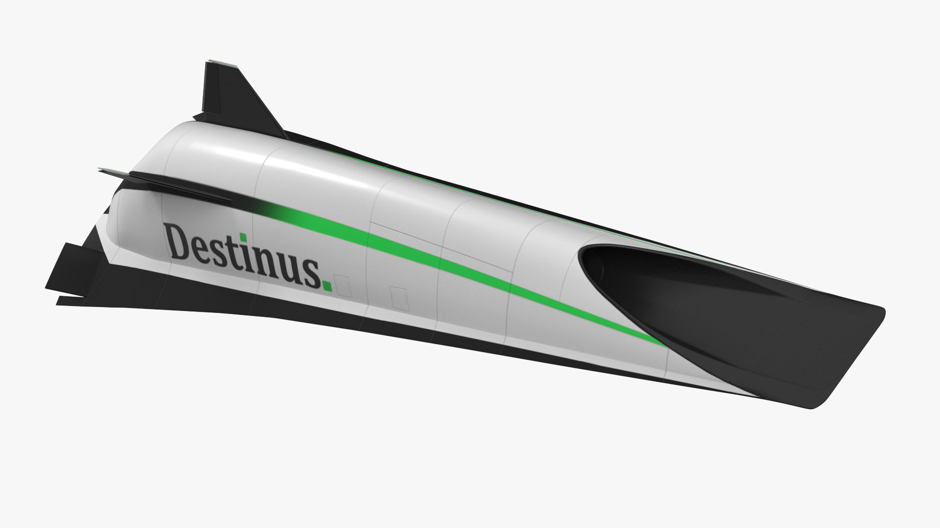 3D Hypersonic Plane Destinus S New Rigged model