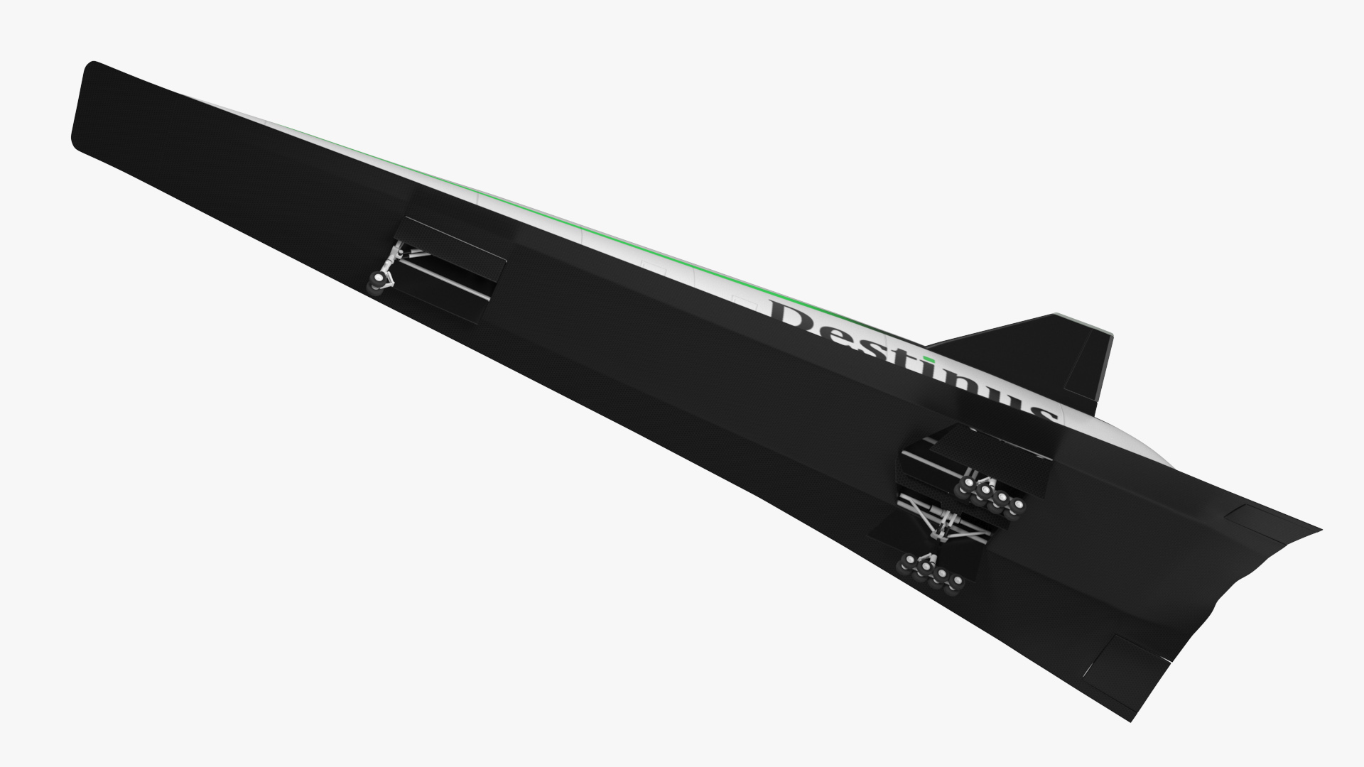 3D Hypersonic Plane Destinus S New Rigged model