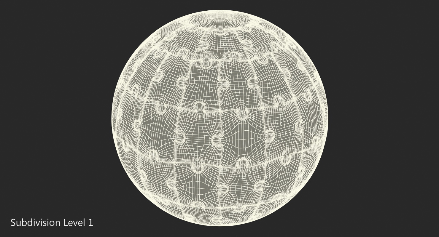 Chrome Globe Puzzle 3D model