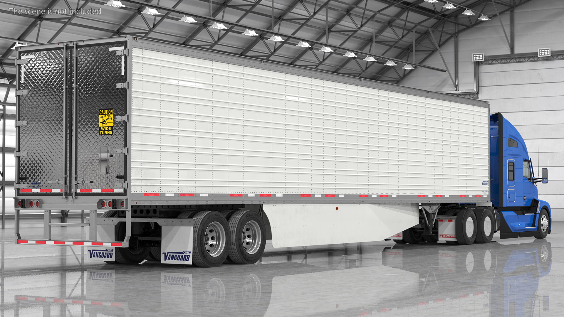 3D Kenworth Truck with Vanguard Reefer Trailer model