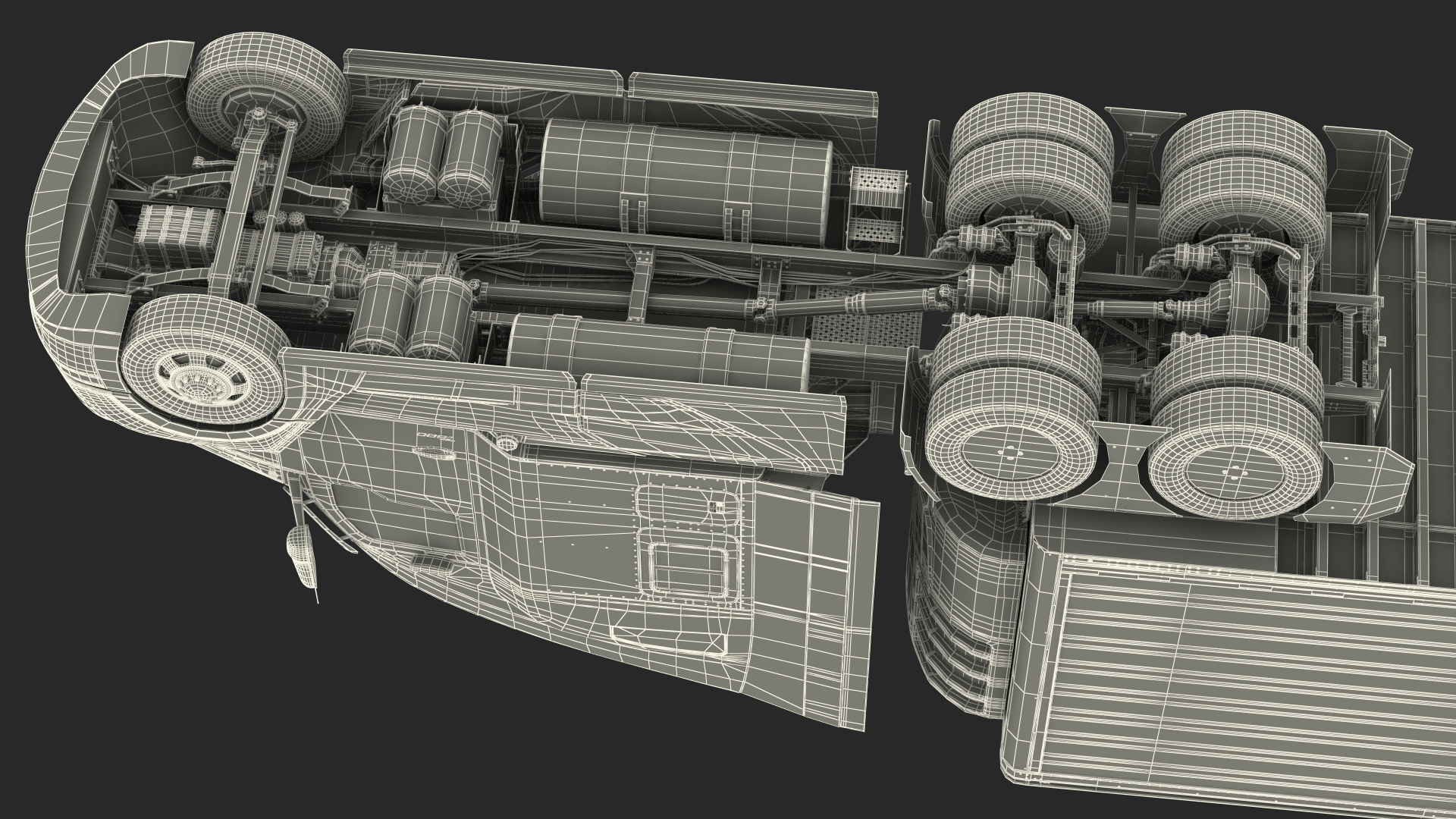 3D Kenworth Truck with Vanguard Reefer Trailer model