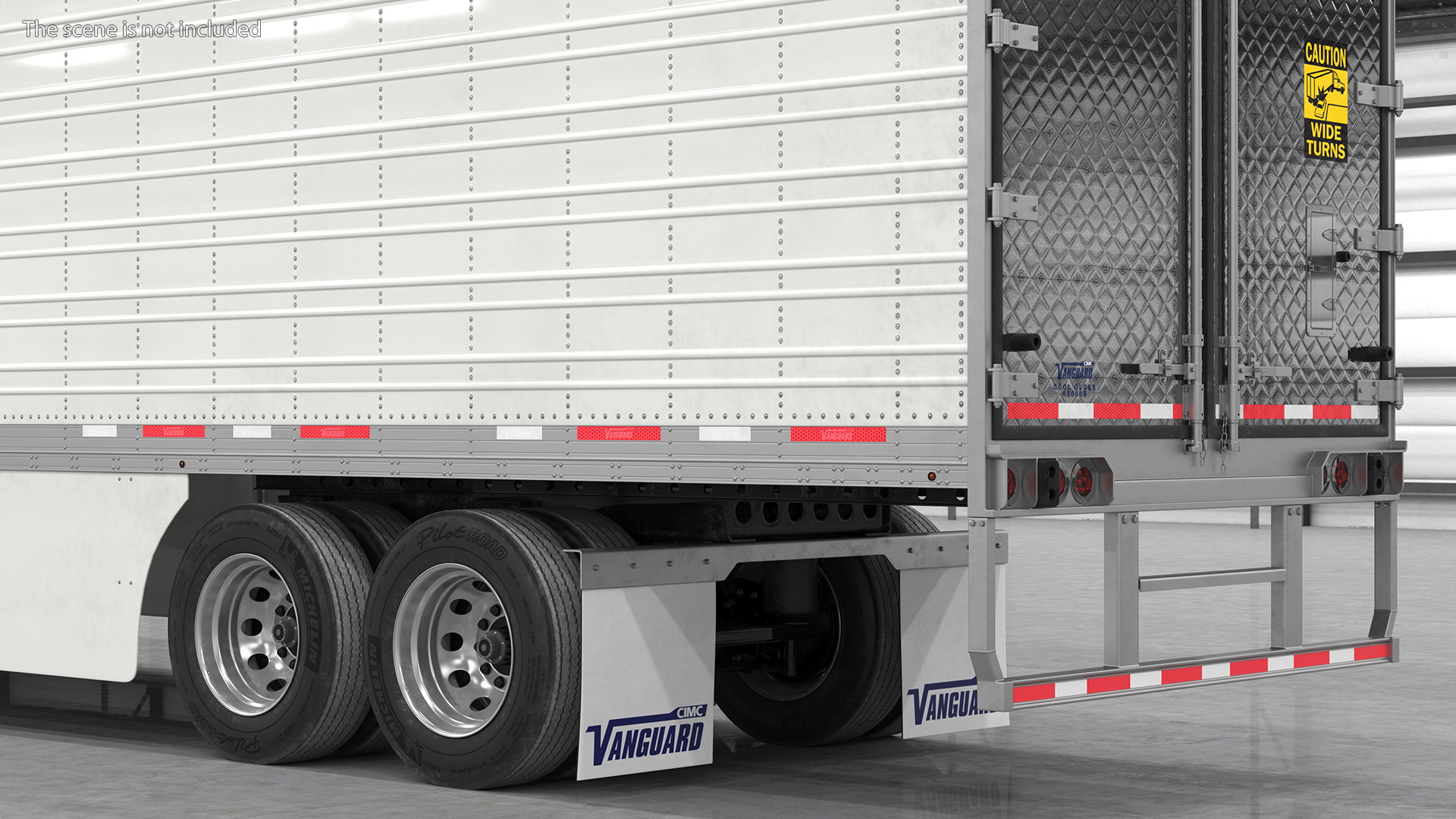 3D Kenworth Truck with Vanguard Reefer Trailer model