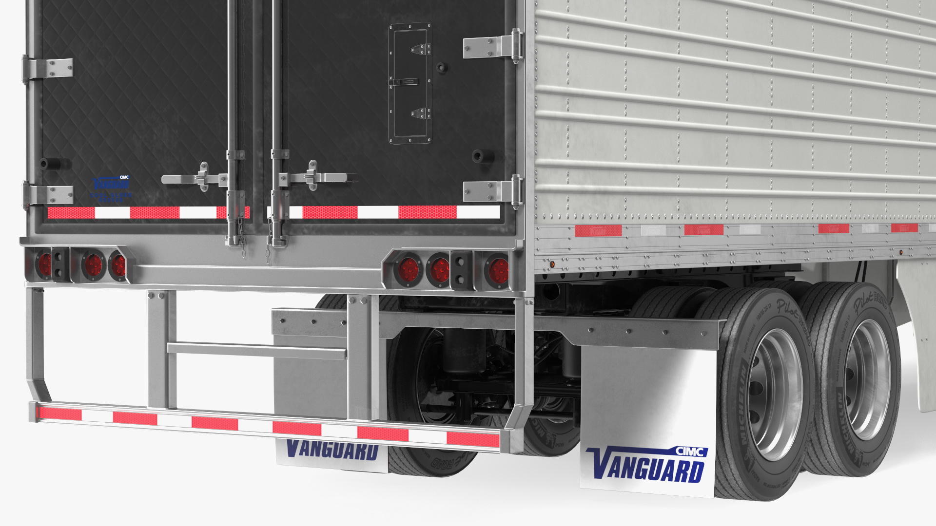3D Kenworth Truck with Vanguard Reefer Trailer model