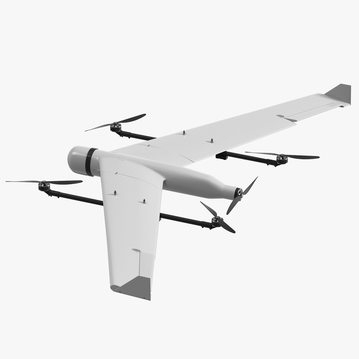 ZALA VTOL Unmanned Aerial Vehicle Rigged for Cinema 4D 3D model