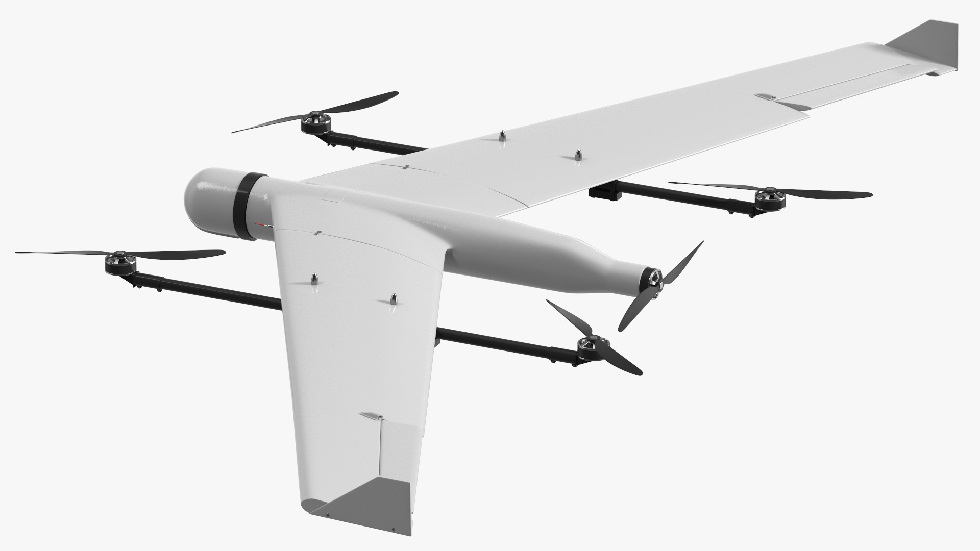 ZALA VTOL Unmanned Aerial Vehicle Rigged for Cinema 4D 3D model