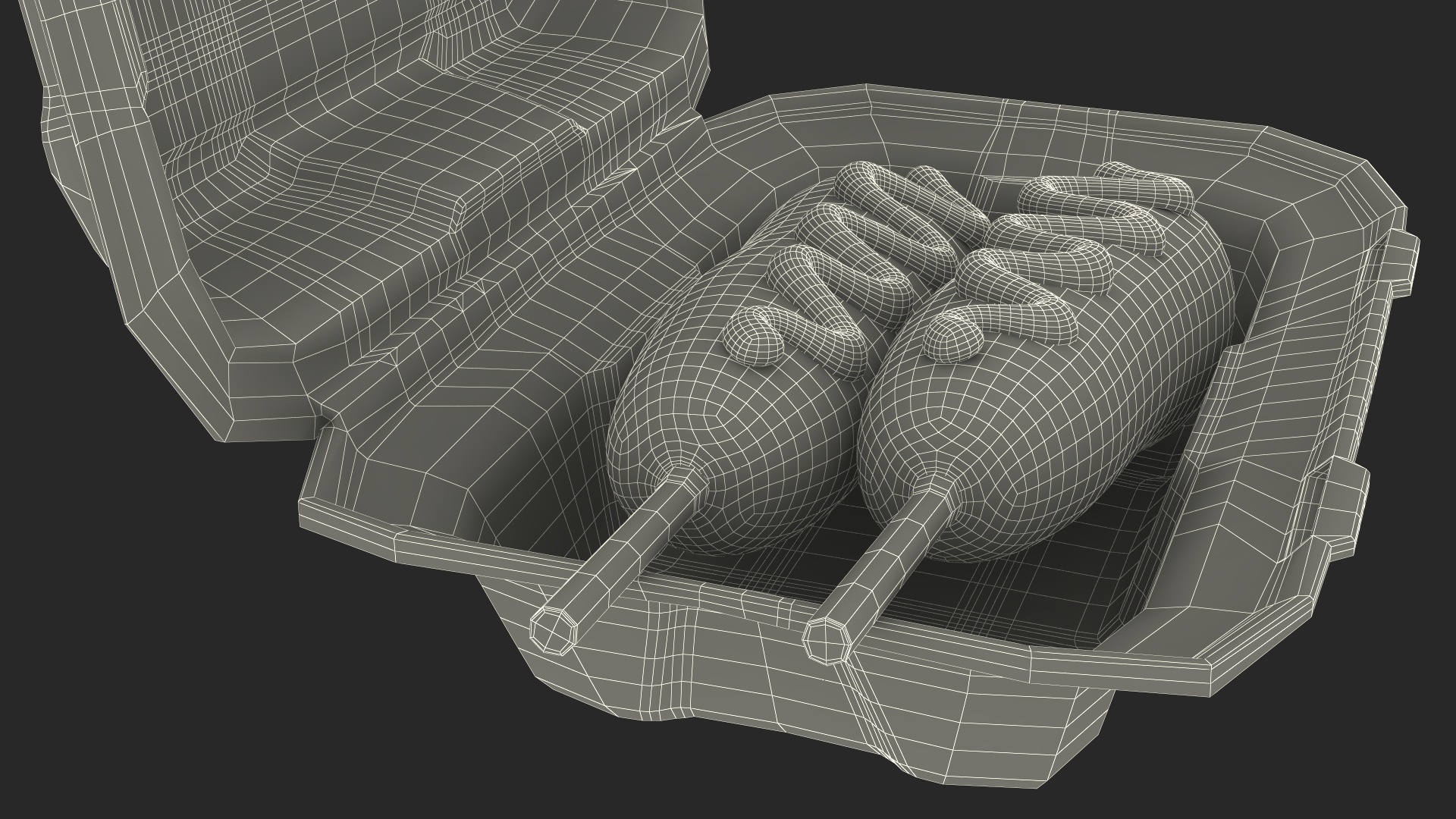 3D Corn Dog in Food Container