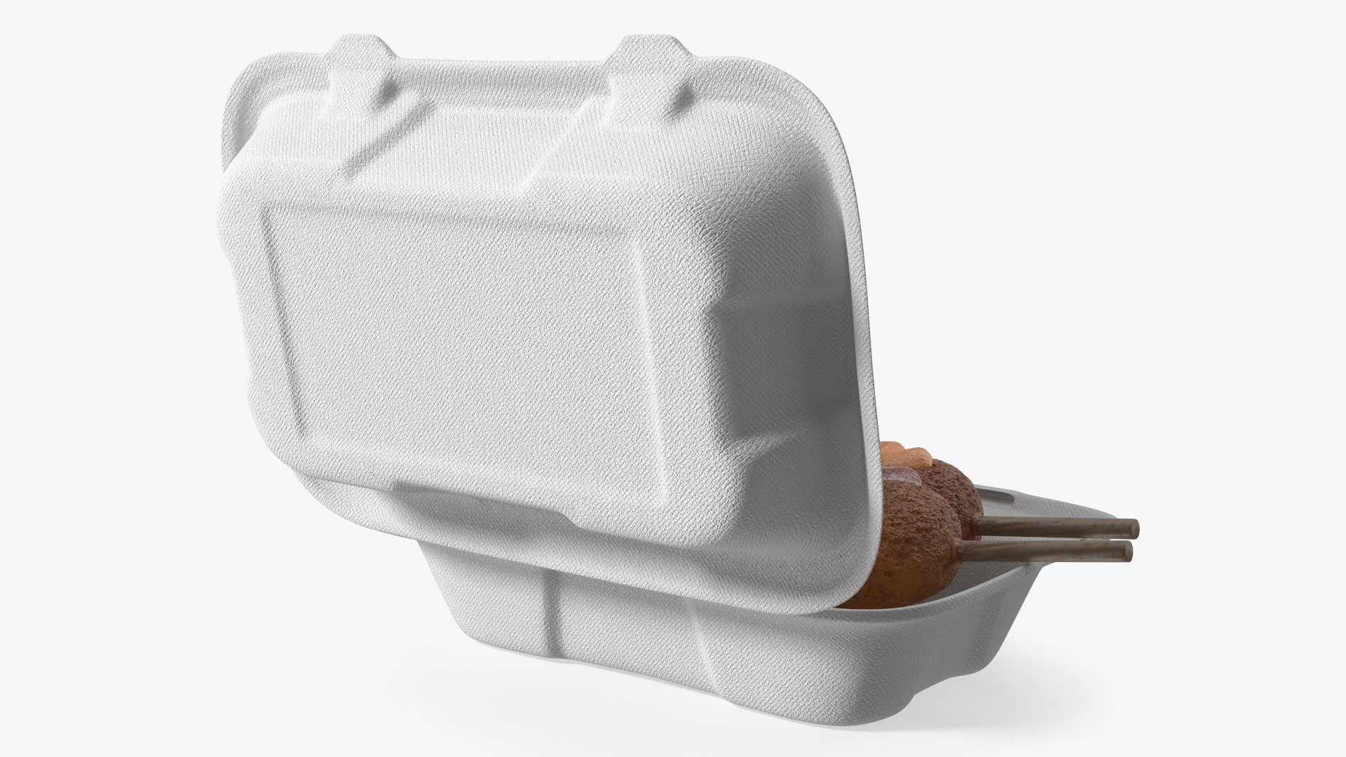 3D Corn Dog in Food Container