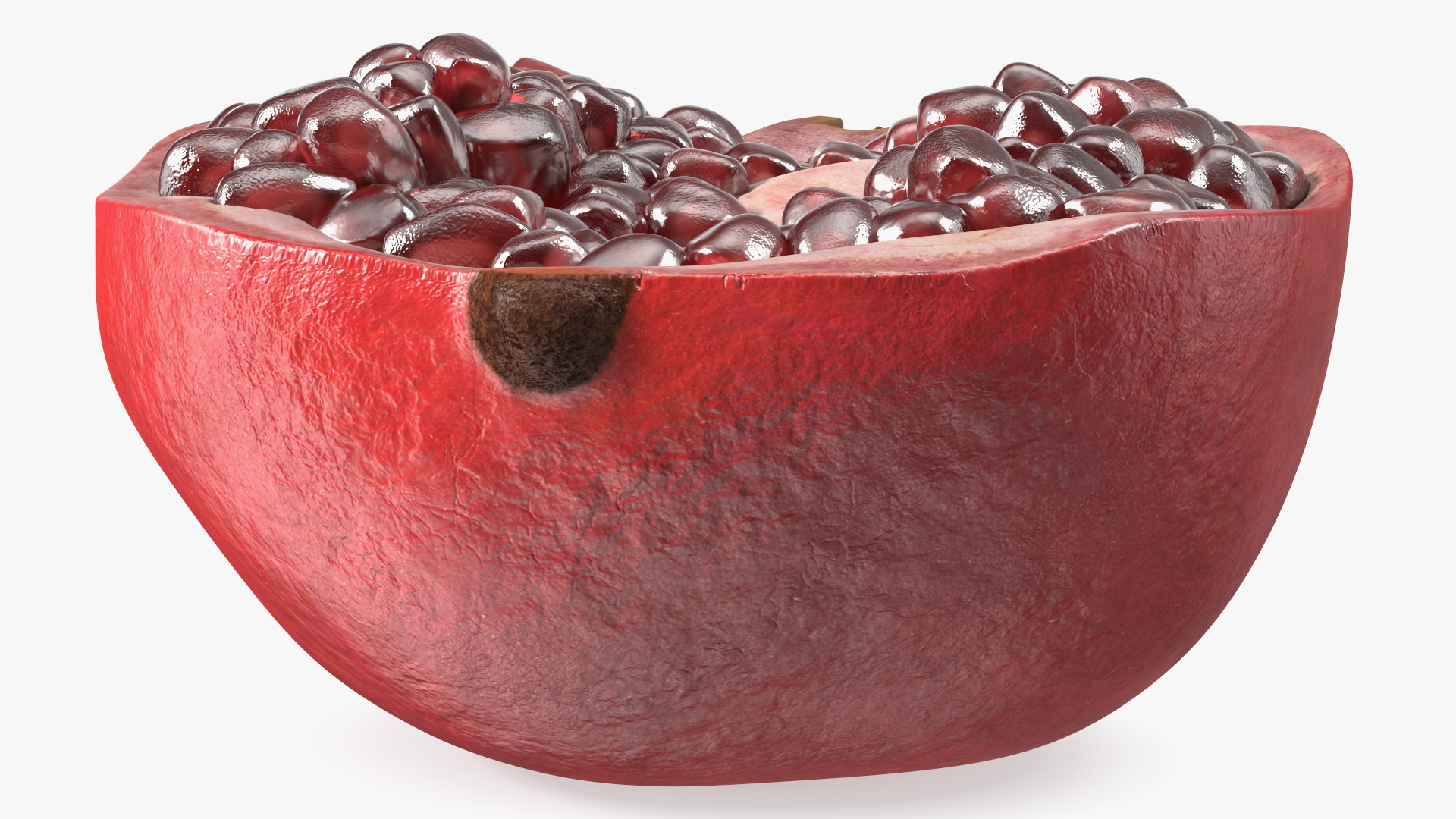 Cross Section Of Pomegranate Fruit 3D model