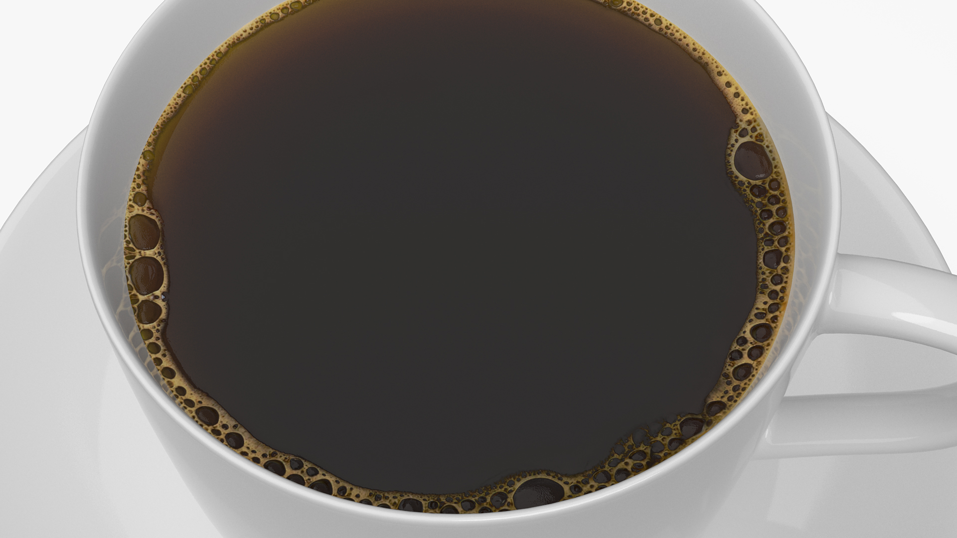 3D model Ceramic Coffee Cup with Saucer