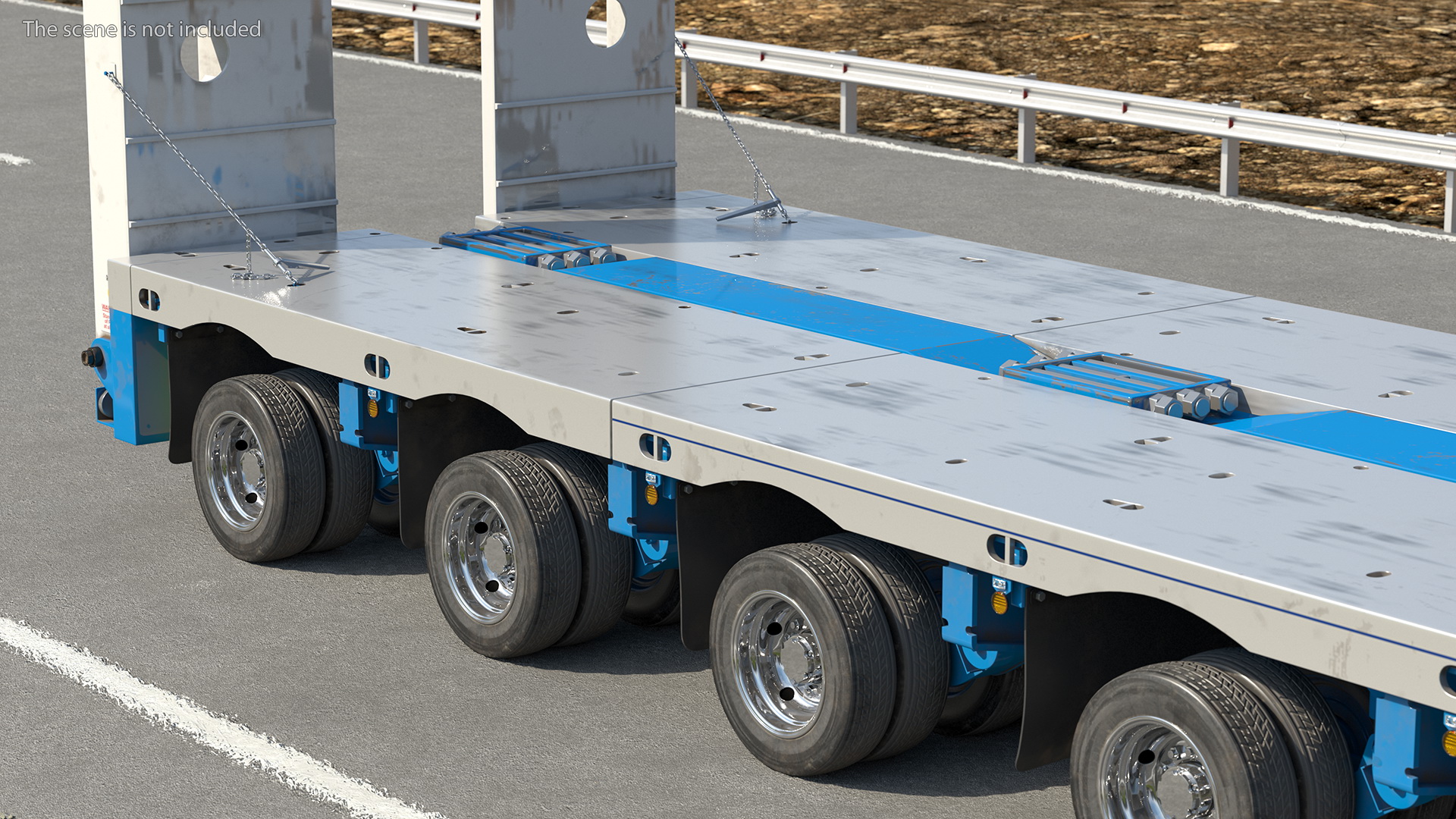 3D model Kenworth T900 with Drake Steerable Low Loader