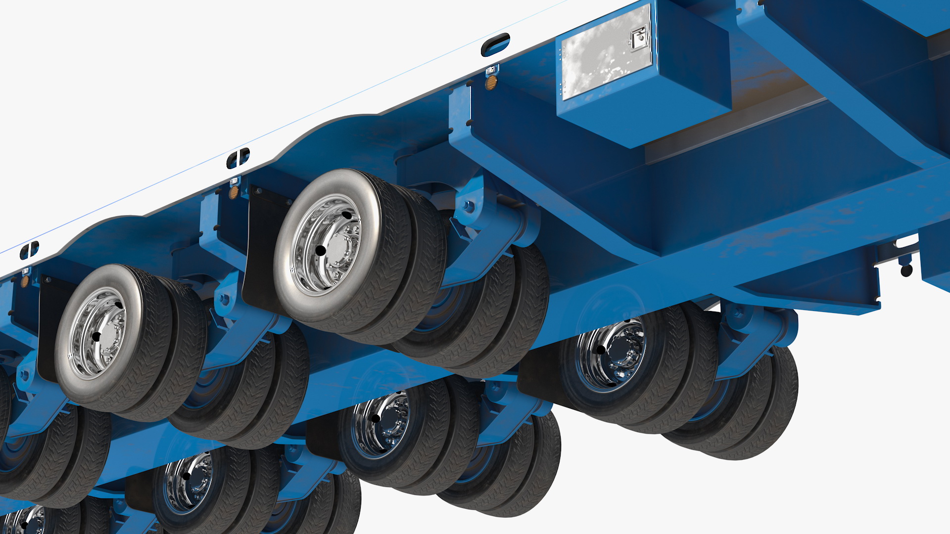 3D model Kenworth T900 with Drake Steerable Low Loader