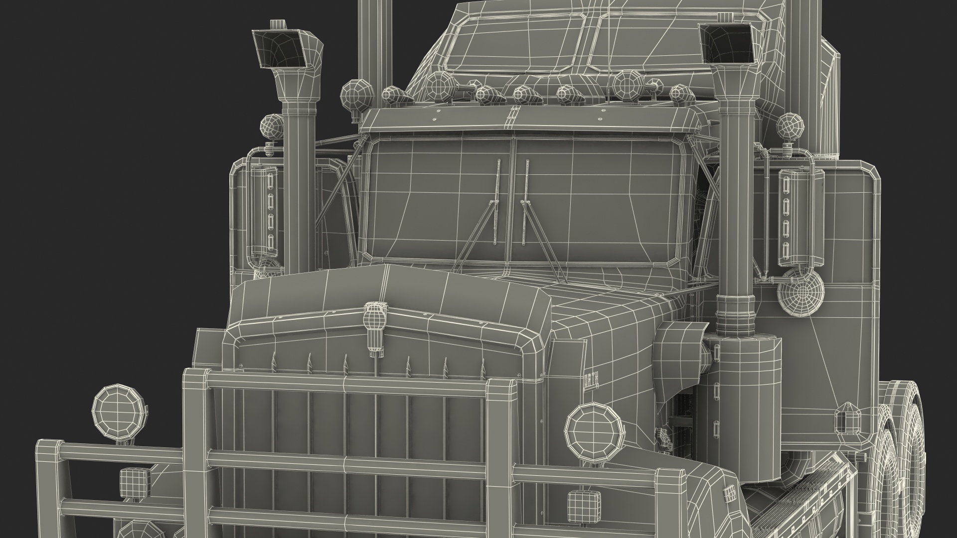 3D model Kenworth T900 with Drake Steerable Low Loader