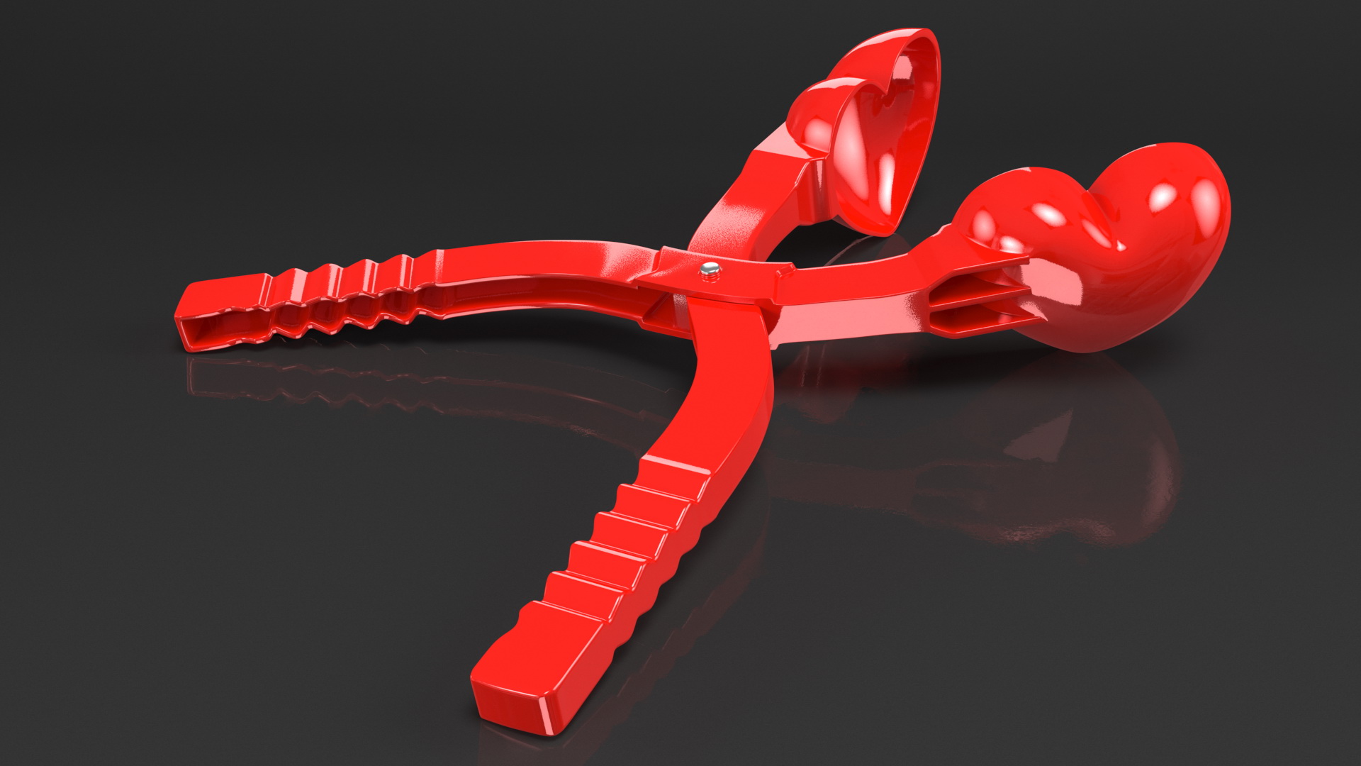 Heart Shaped Snowball Maker Tool 3D