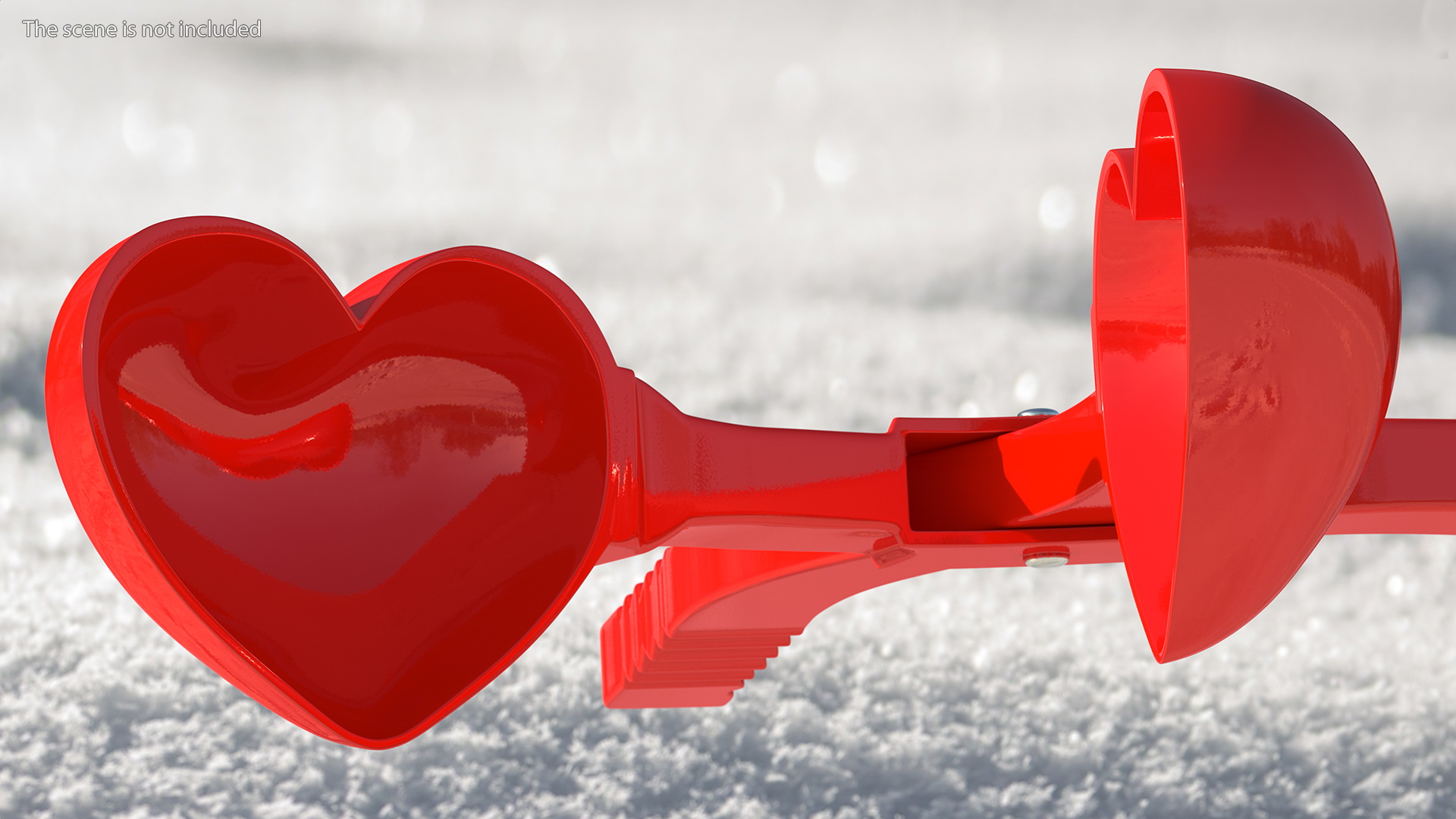 Heart Shaped Snowball Maker Tool 3D