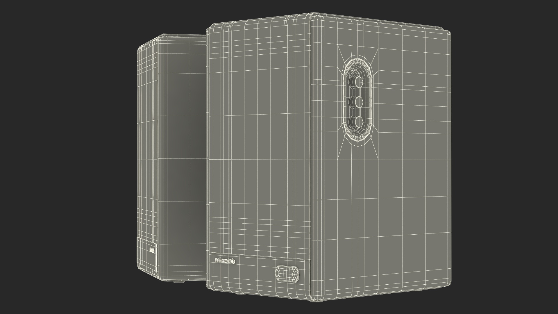 3D model Microlab Solo 6C Bookshelf Speakers