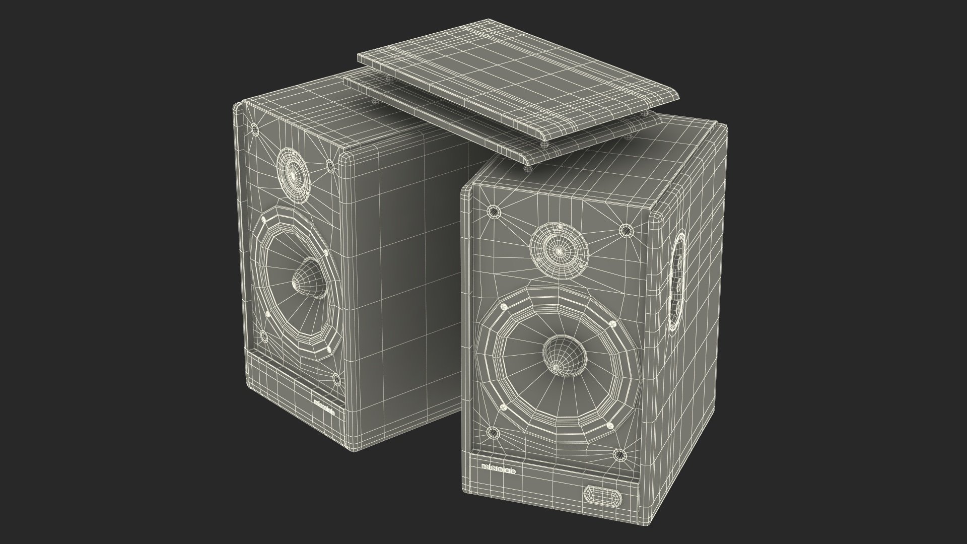 3D model Microlab Solo 6C Bookshelf Speakers